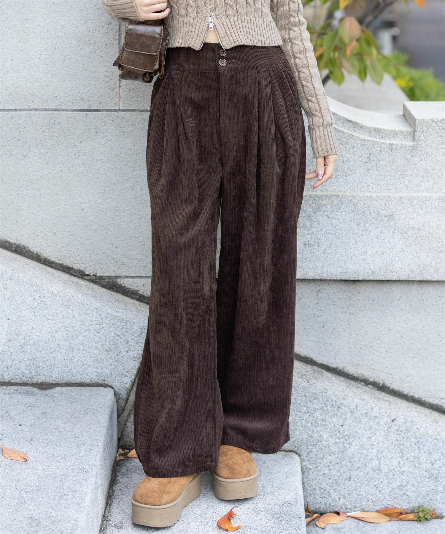 CLEAR BASIC コーデュロイストレートパンツ[CL9518] | レディース