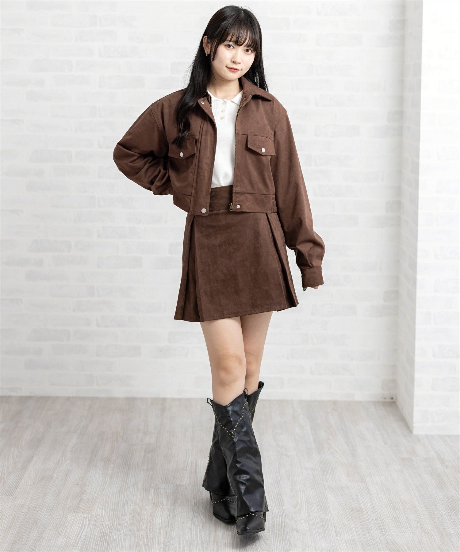 162cm/ブラウン