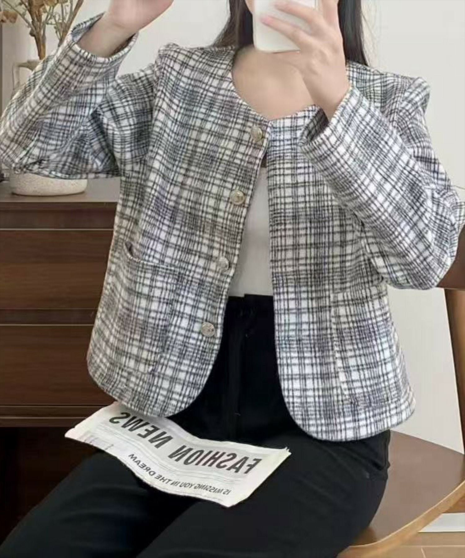 オフホワイト着用