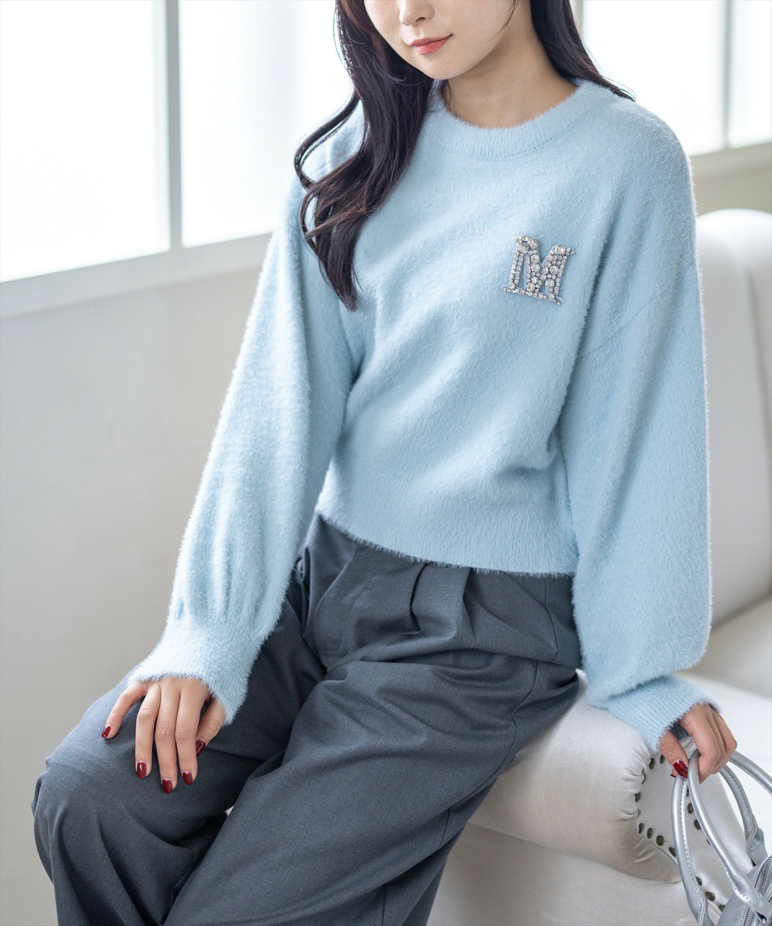 TOPSHOP ビジュートップ Top Cropped Preto com Decote Quadrado - Monjuá