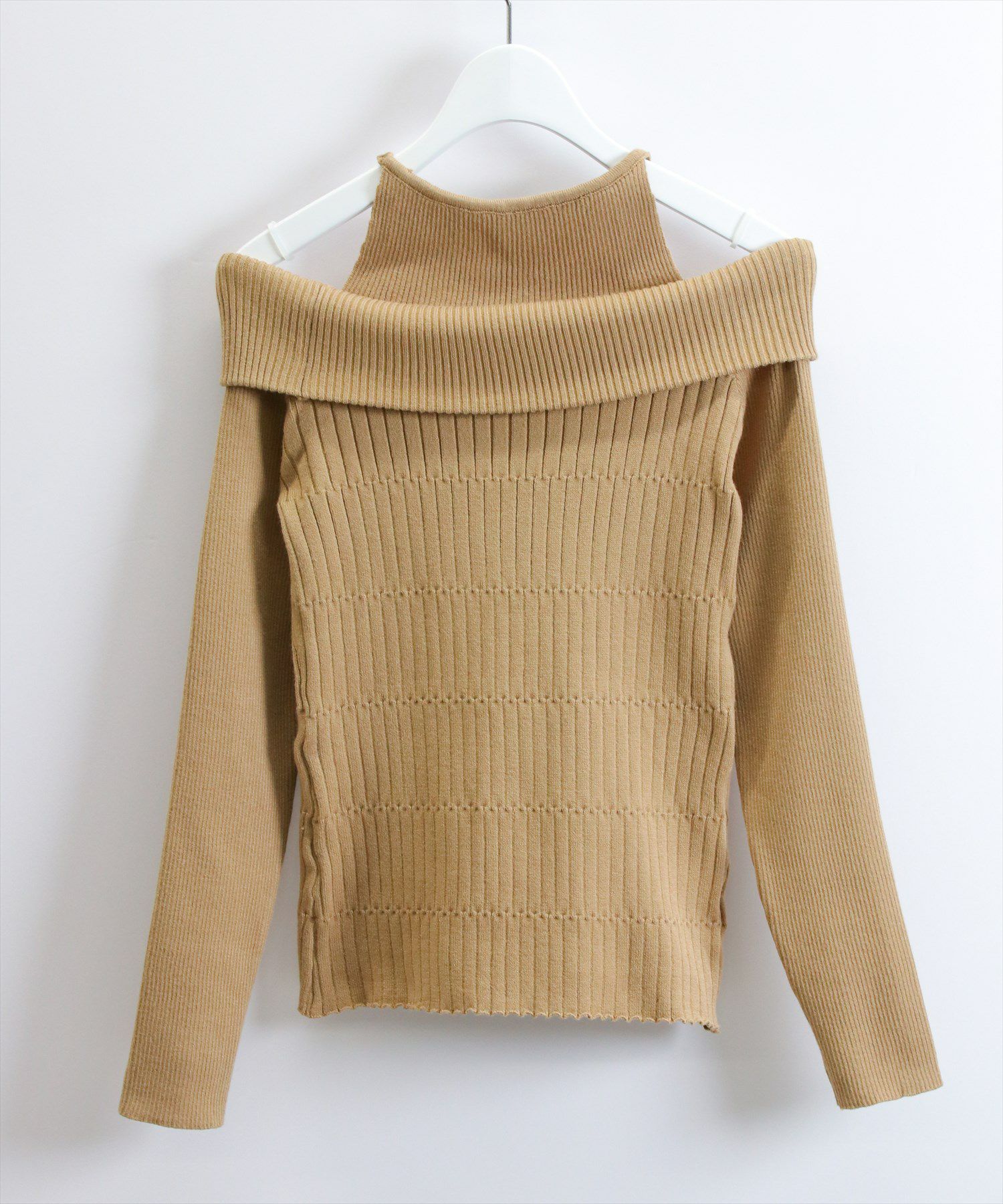 STAY MOTION≪WEB限定≫肩開きオフショルニットトップス[ST1097