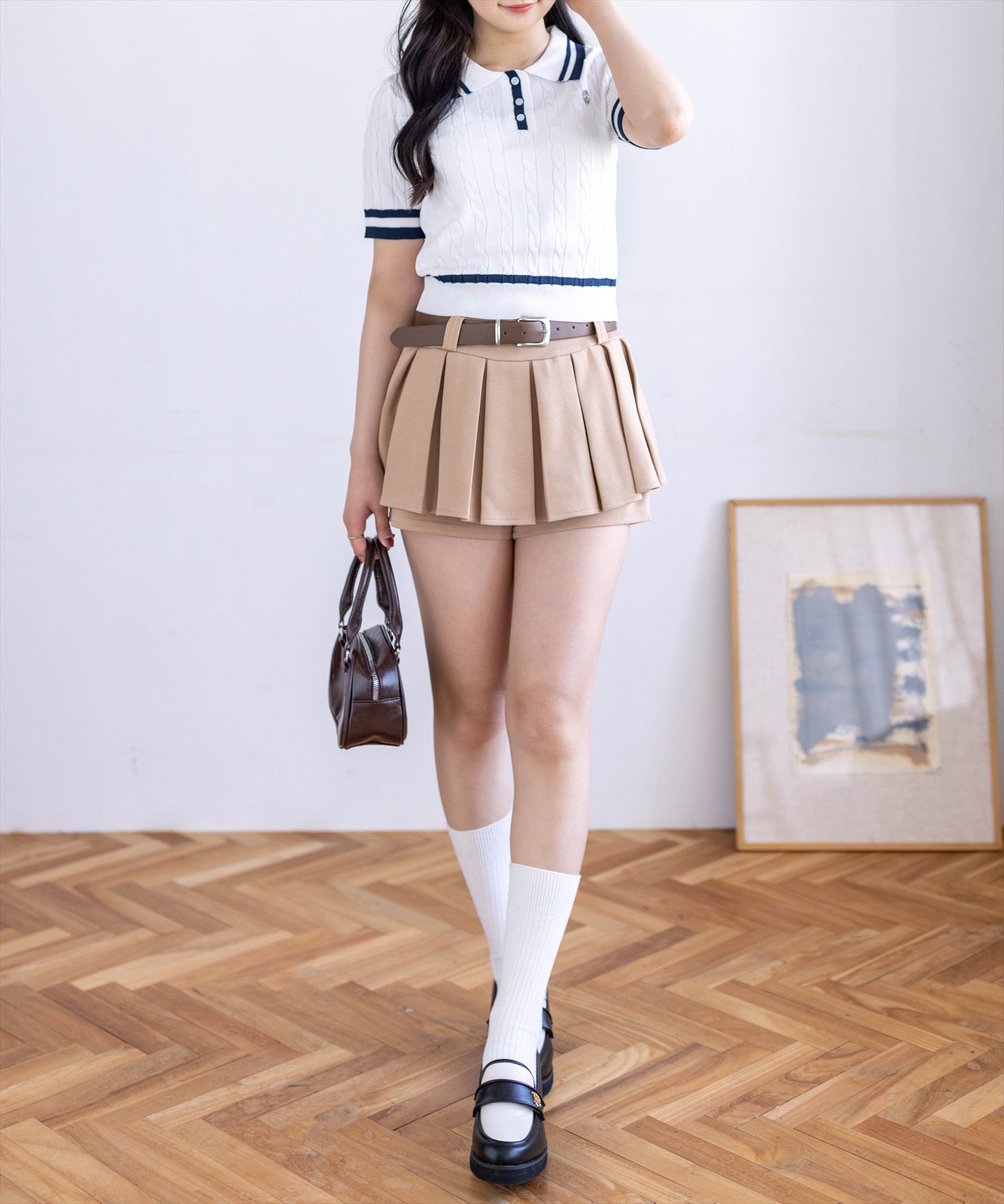 162cm/ライトベージュ着用