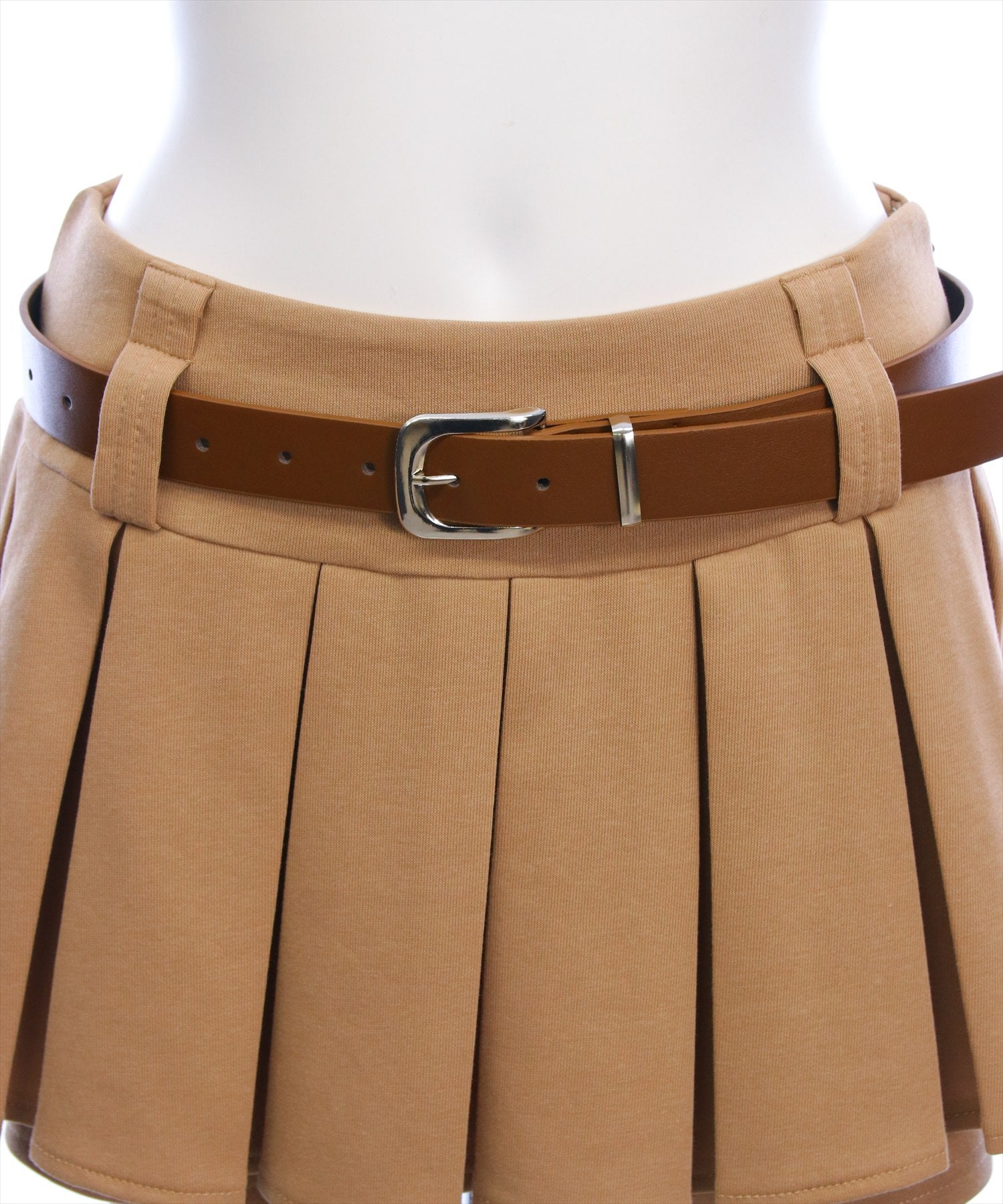 clear≪再入荷≫ベルト付きプリーツミニスカートパンツ[CL9679