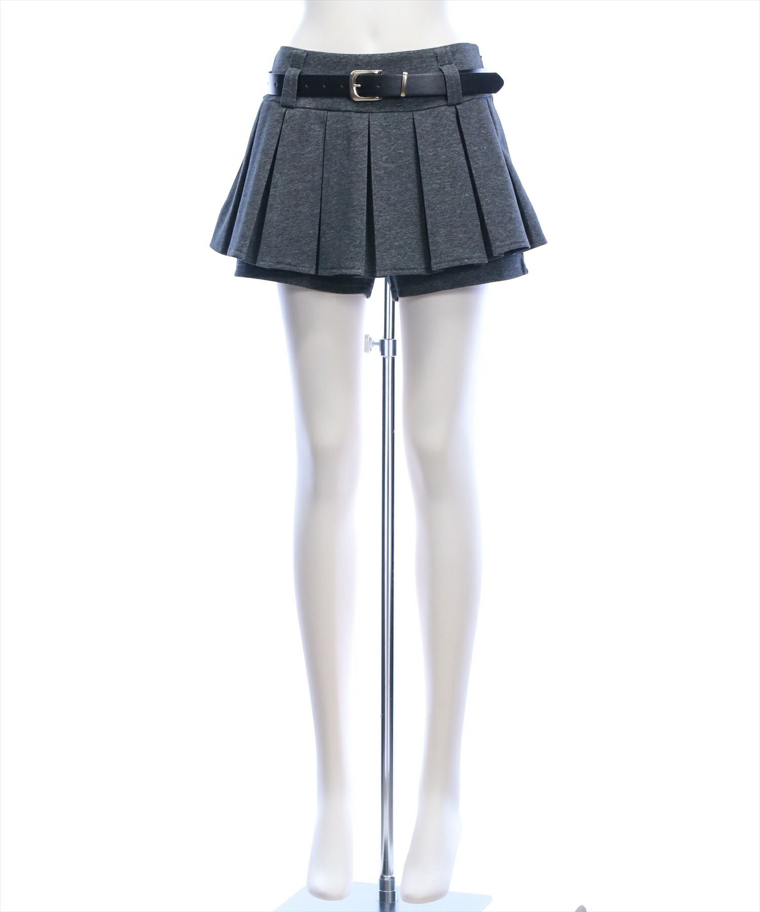 clear≪再入荷≫ベルト付きプリーツミニスカートパンツ[CL9679
