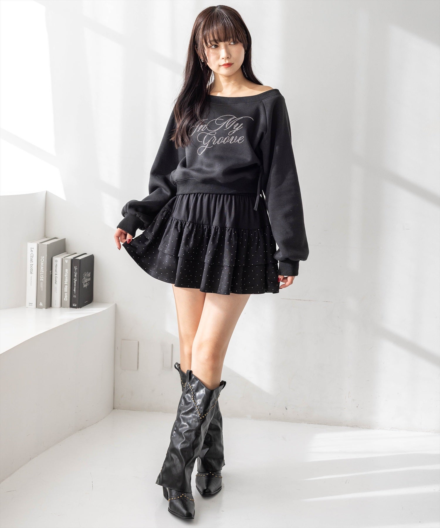 162cm/ブラック着用