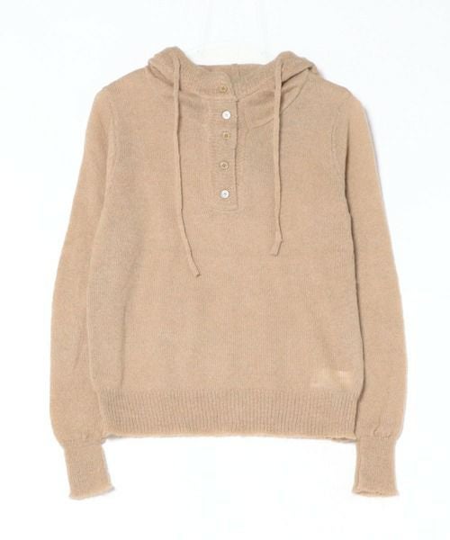 STAY MOTION≪WEB限定≫フード付きシアーニットトップス[ST1109