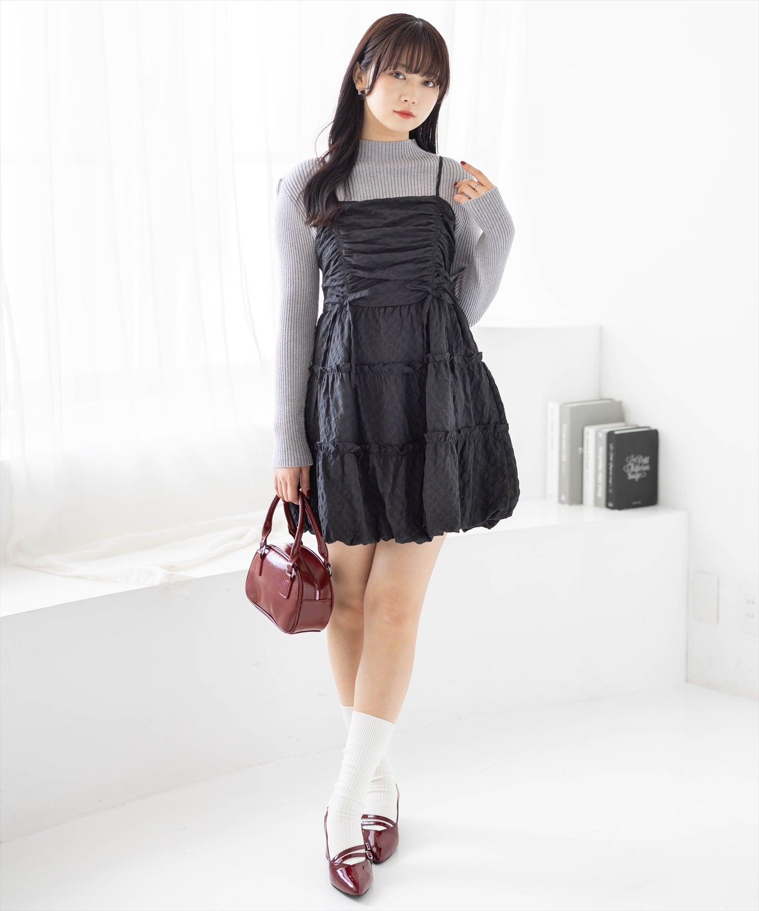 162cm/ブラック着用