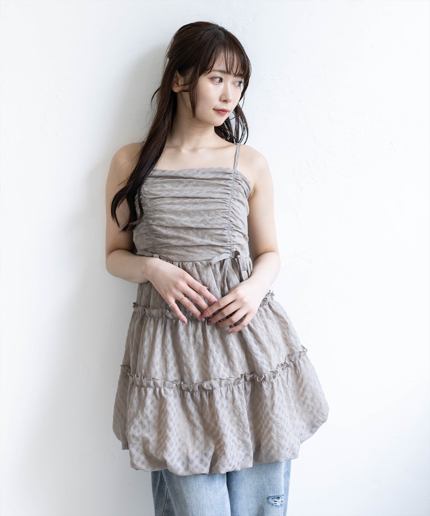 162cm/ブラック着用