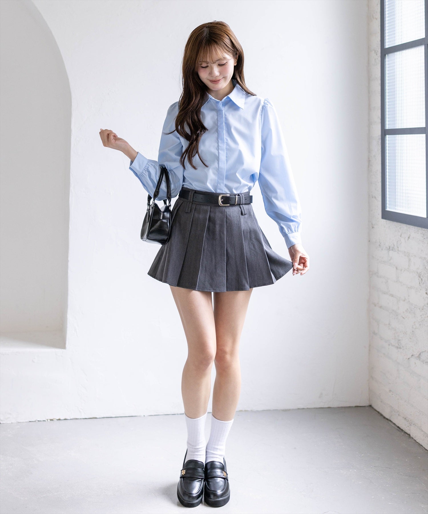 161cm/サックス着用