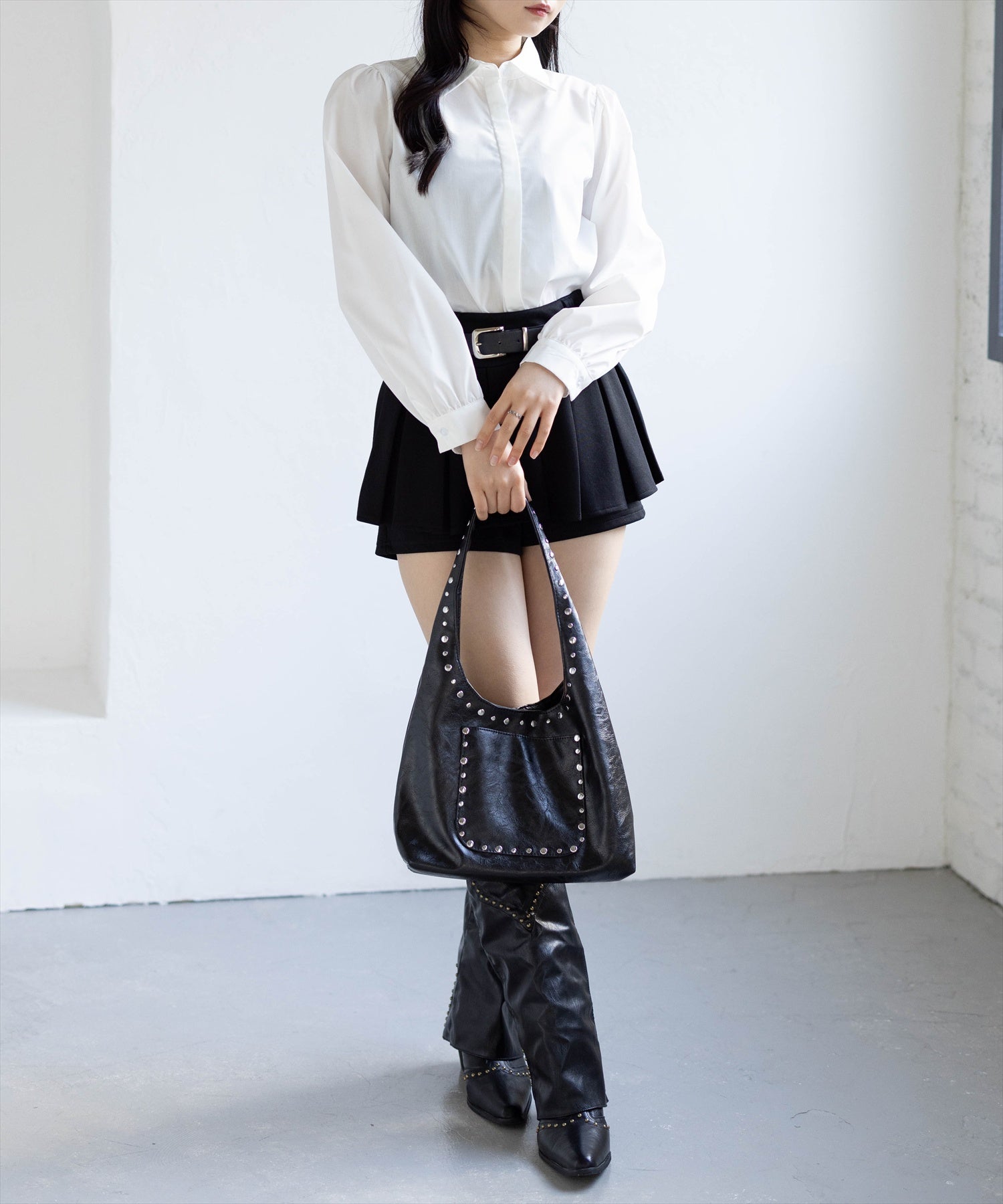 162cm/オフホワイト着用