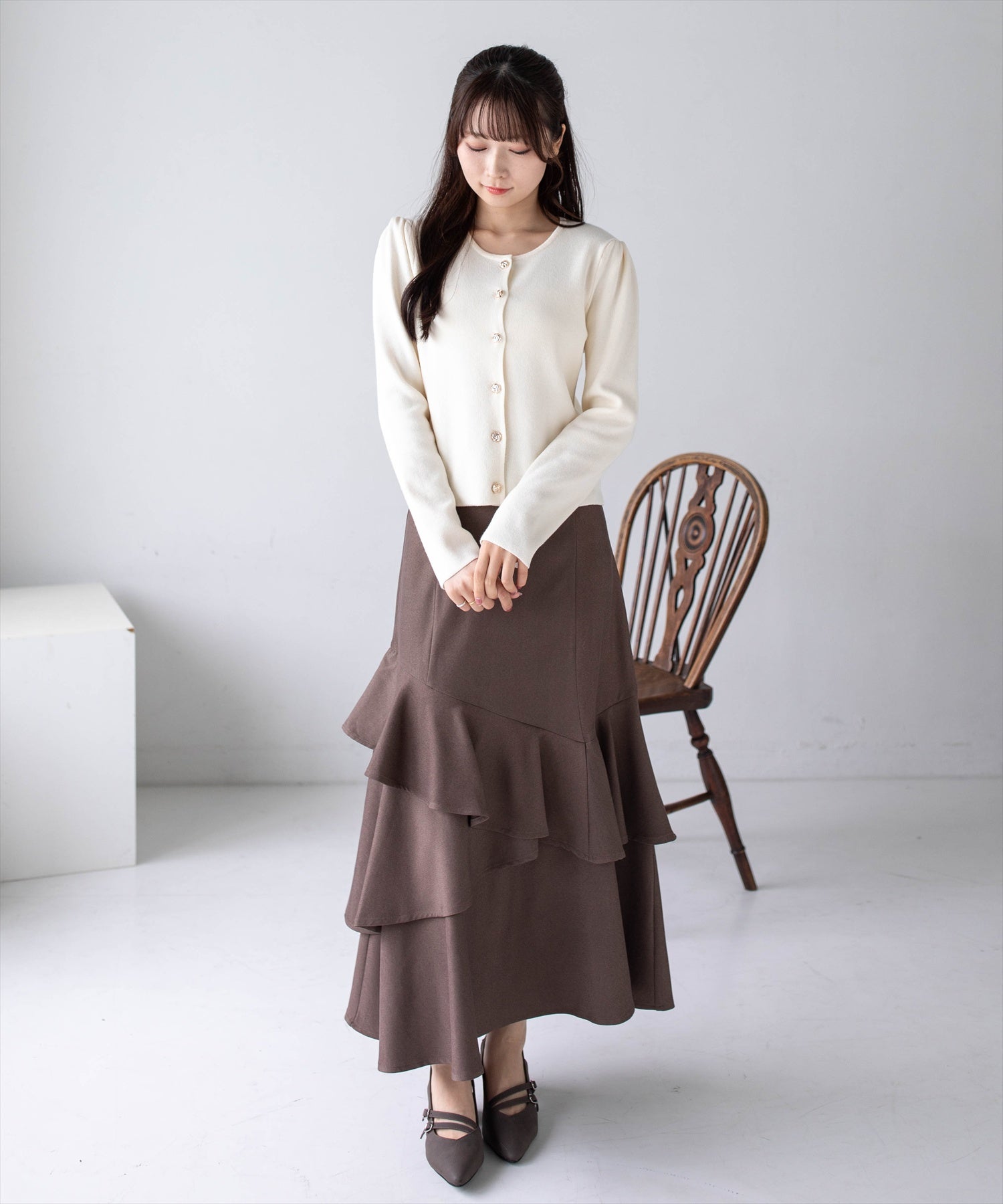 162cm/モカ F着用