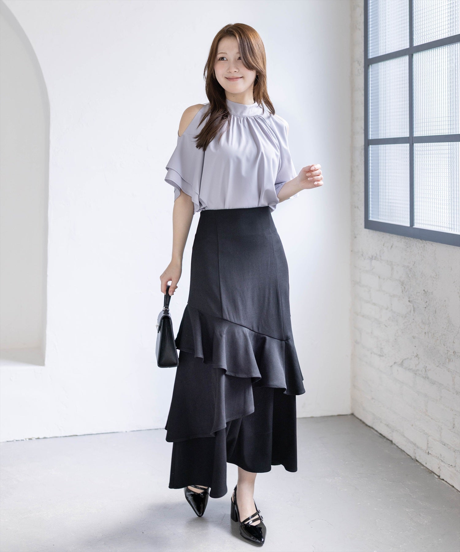 163cm/ブラック F着用