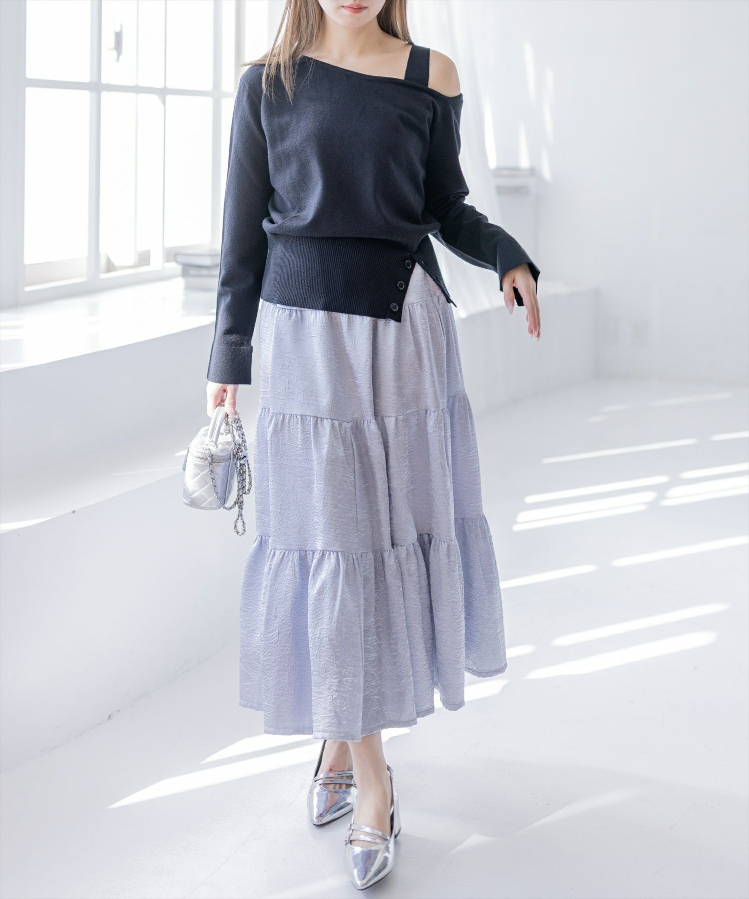 160cm/サックス着用