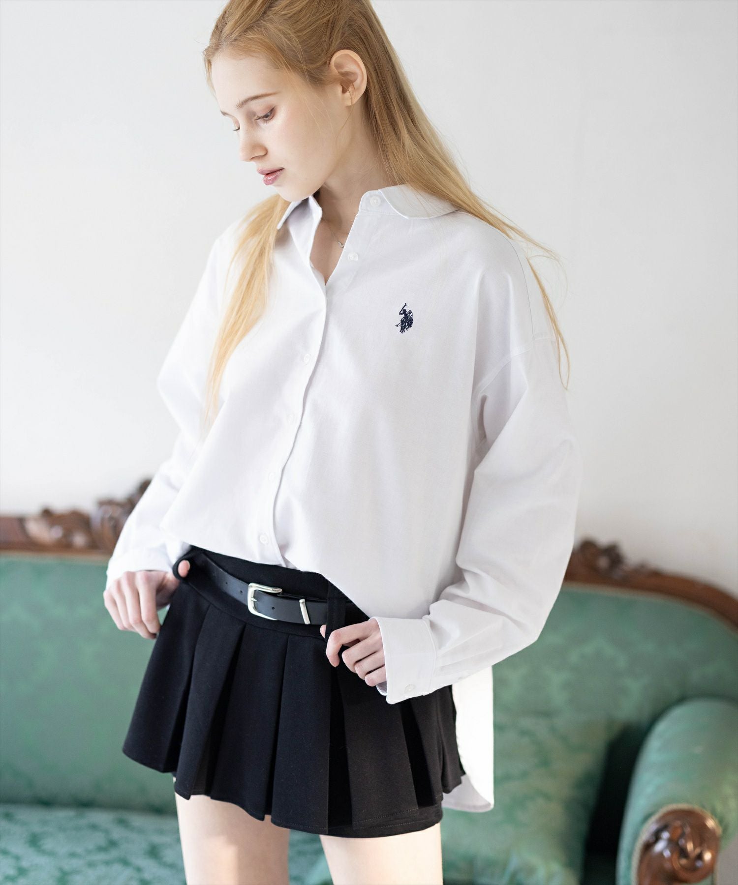 clear U.S. POLO ASSN. オーバーサイズオックスシャツ[CL9558