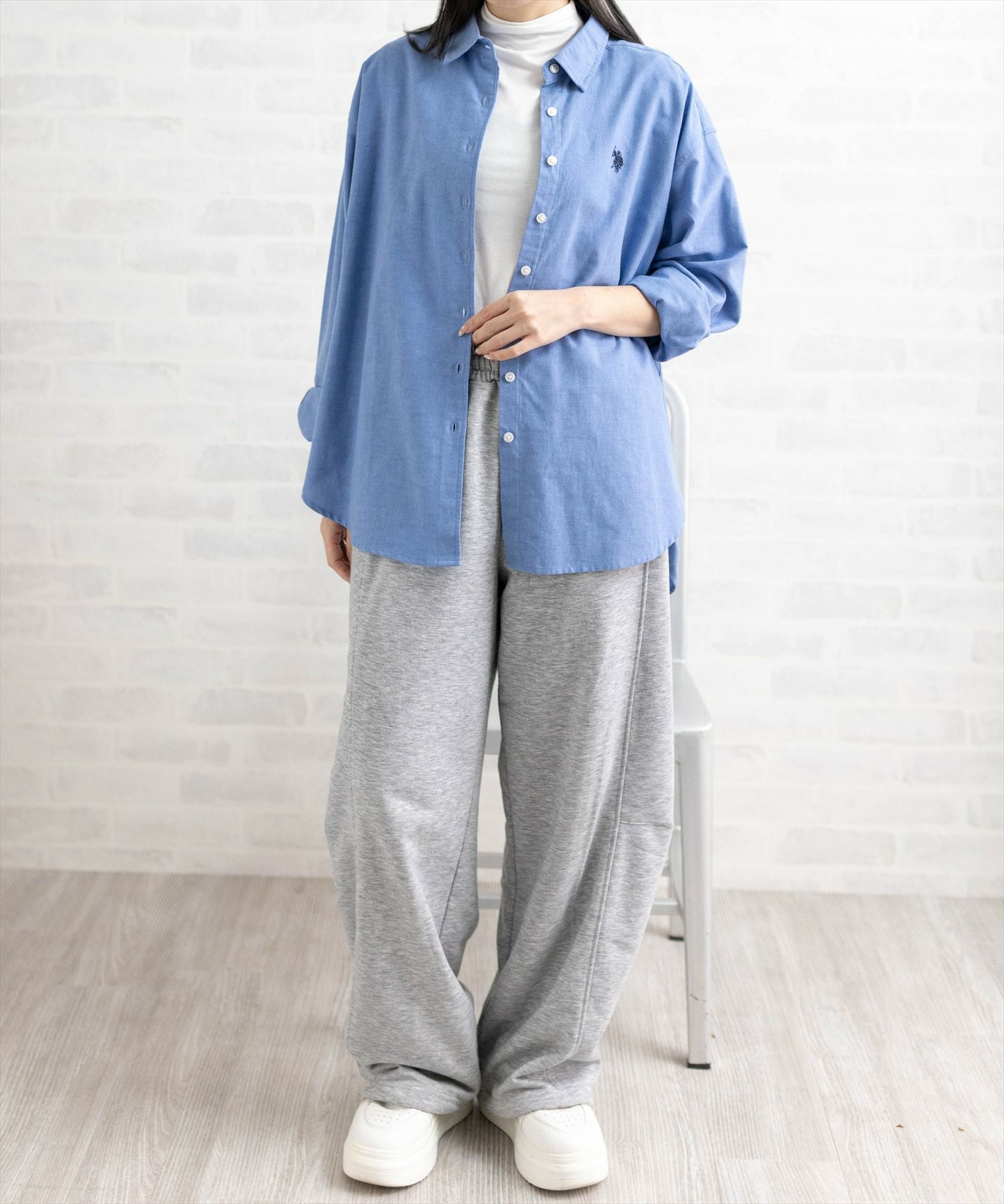 clear U.S. POLO ASSN. オーバーサイズオックスシャツ[CL9558