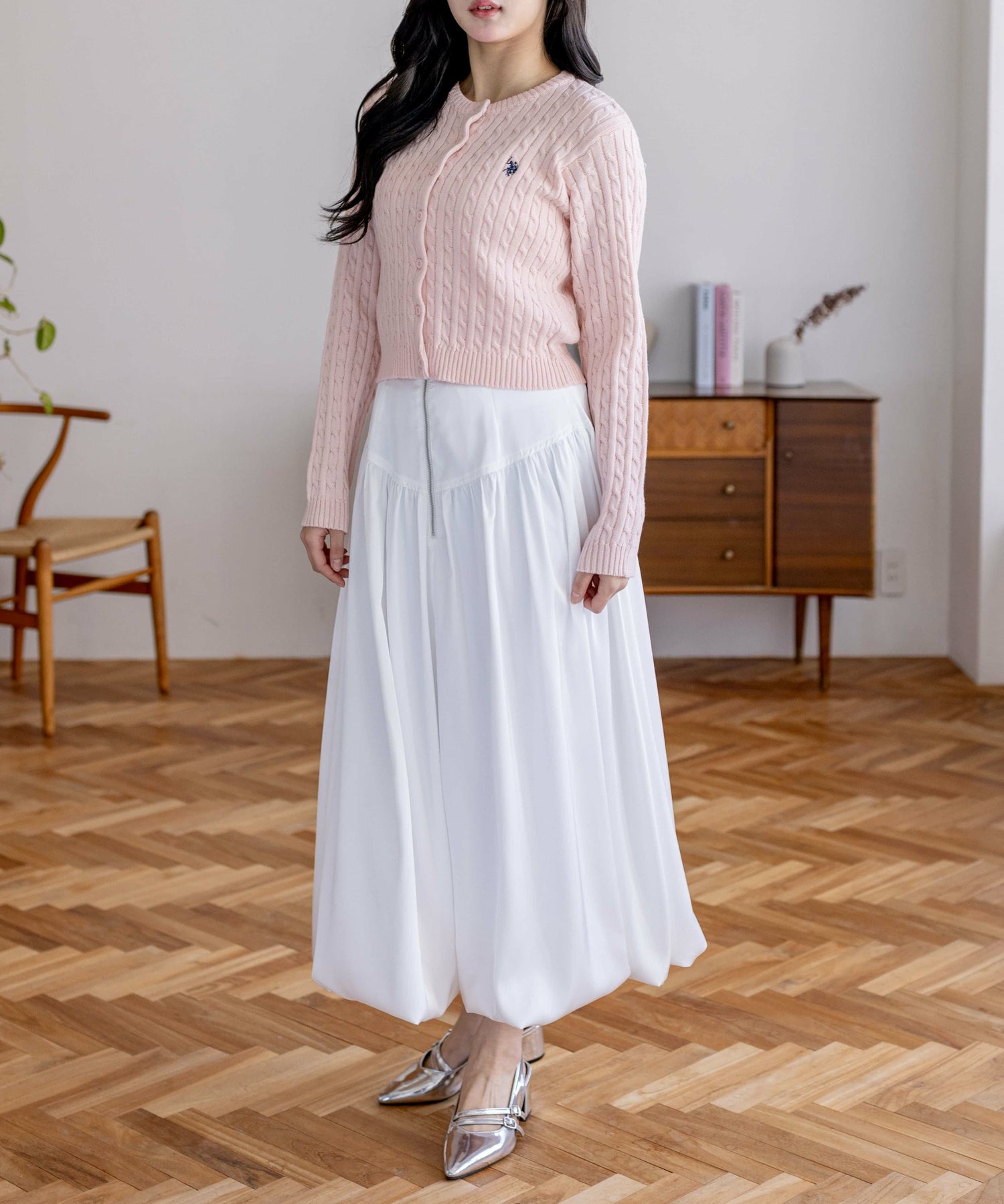 167cm/ピンク着用