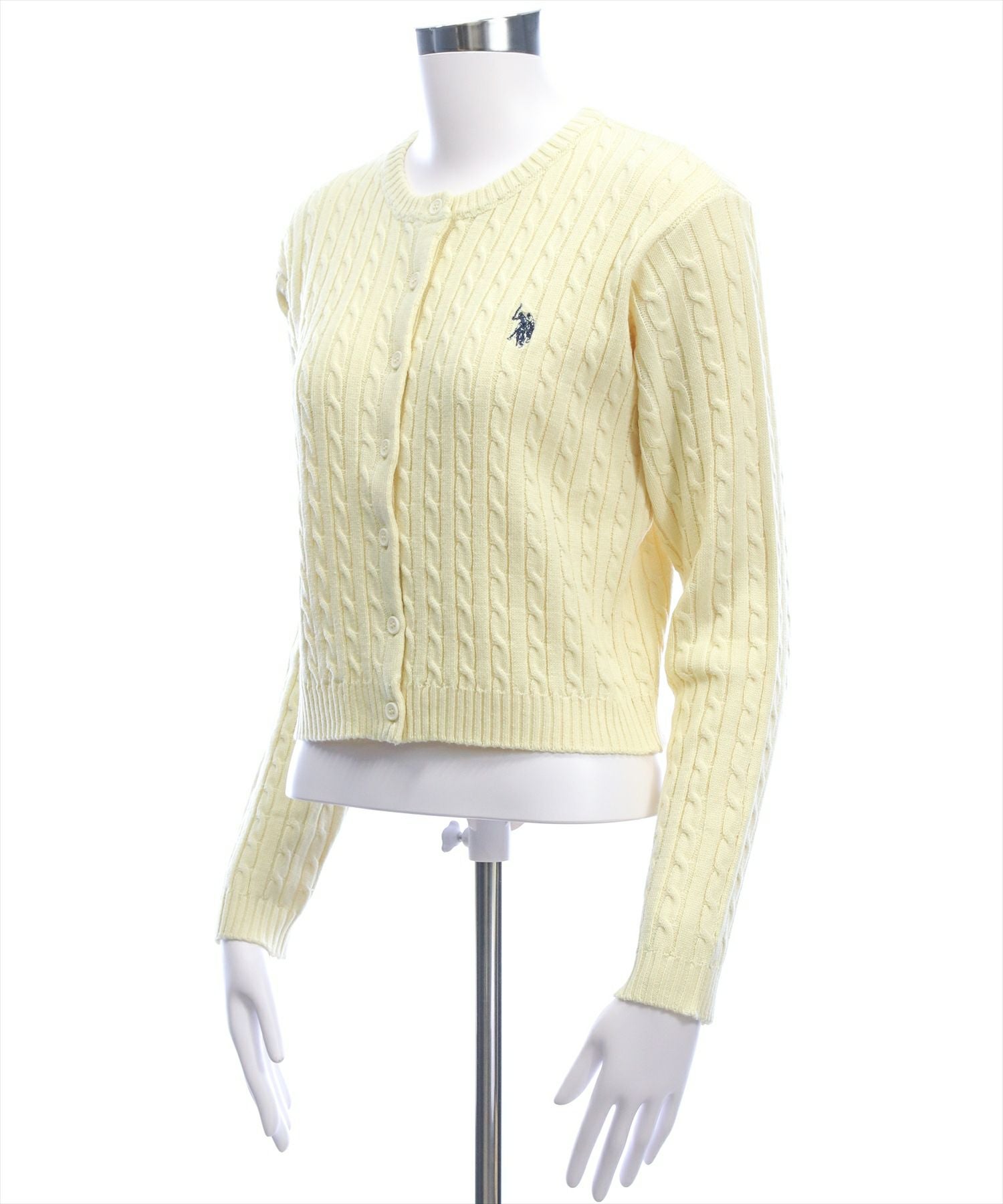 clear U.S. POLO ASSN. ケーブルニットカーディガン[CL9560