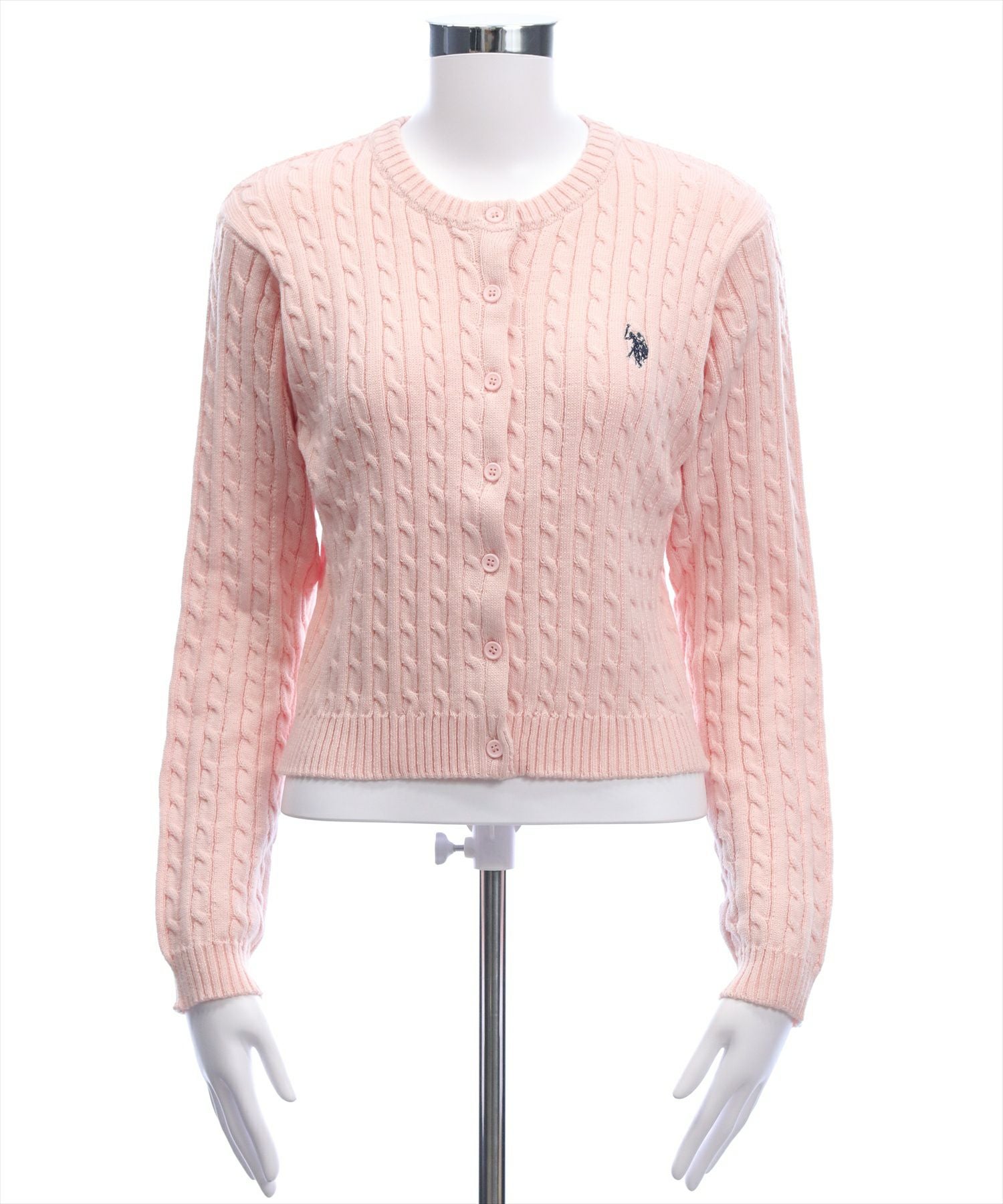 clear U.S. POLO ASSN. ケーブルニットカーディガン[CL9560