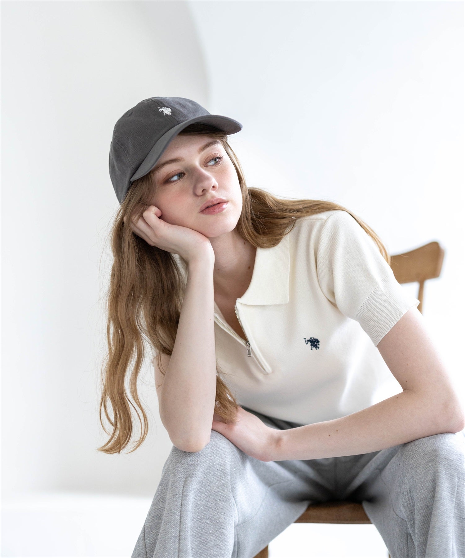 clear U.S. POLO ASSN. 刺繍キャップ[ZA0055] | レディース