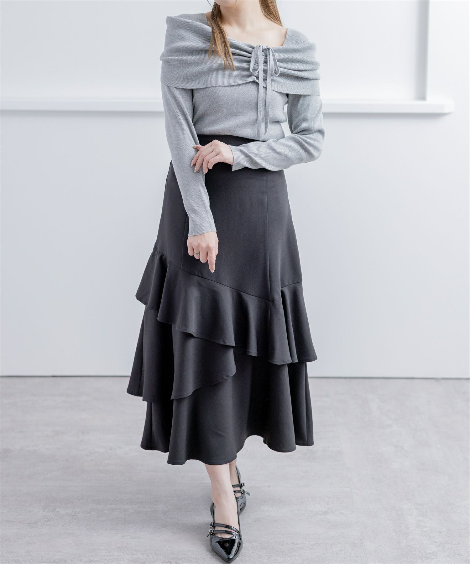 160cm/グレー着用