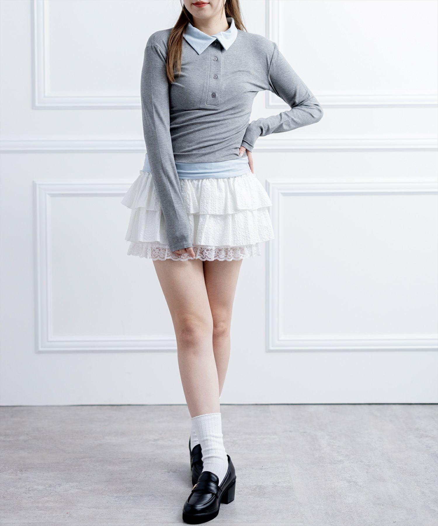 160cm/グレー着用