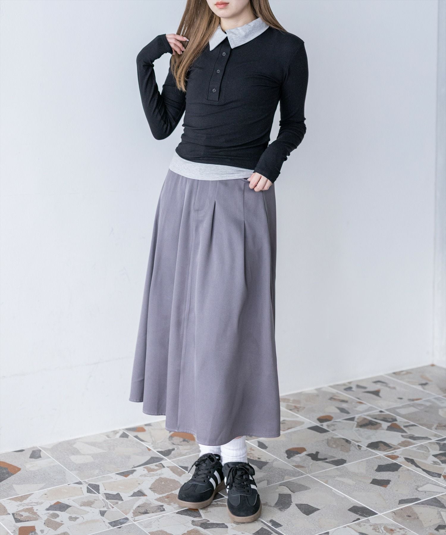 160cm/ブラック着用