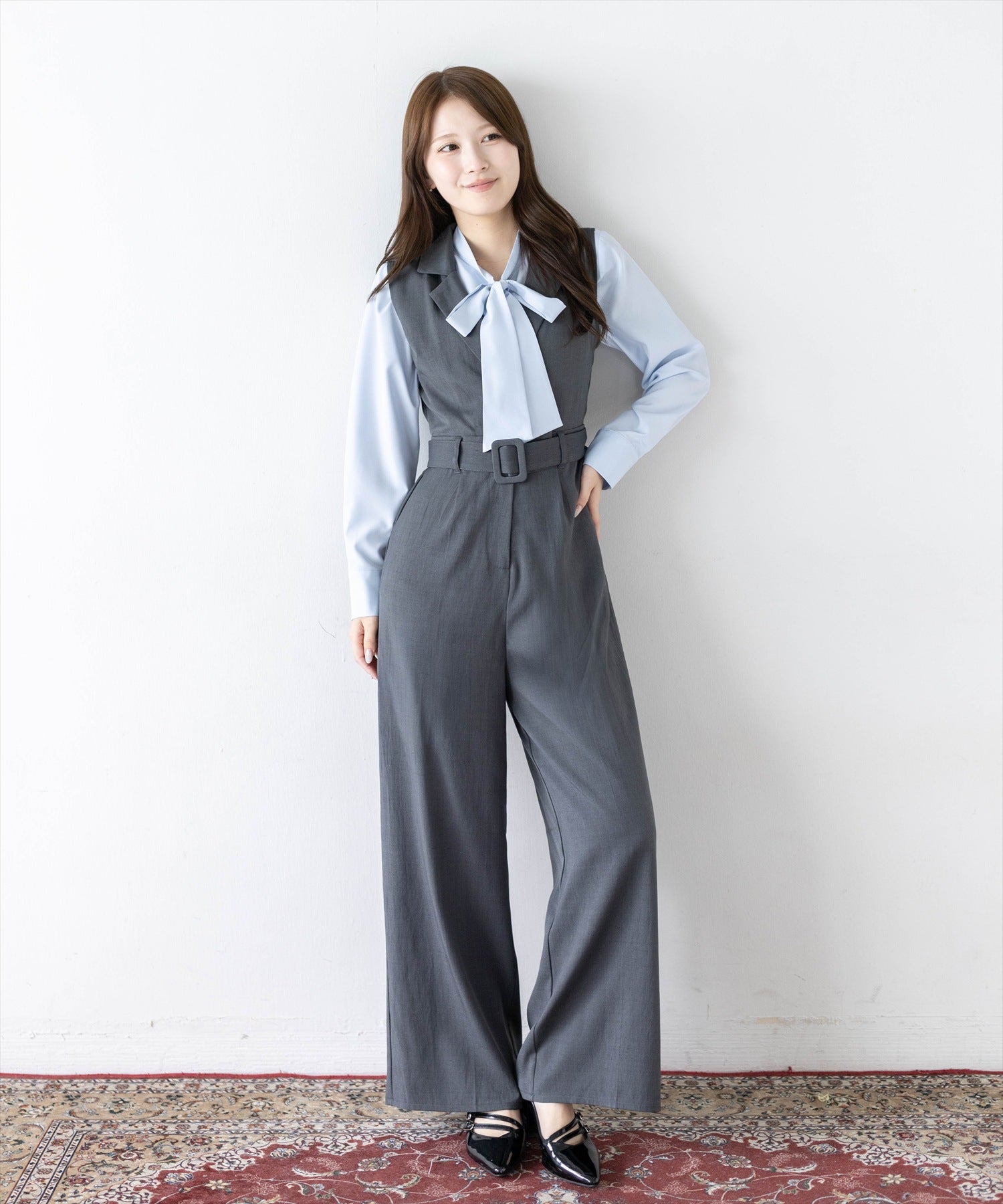 163cm/ブルー着用