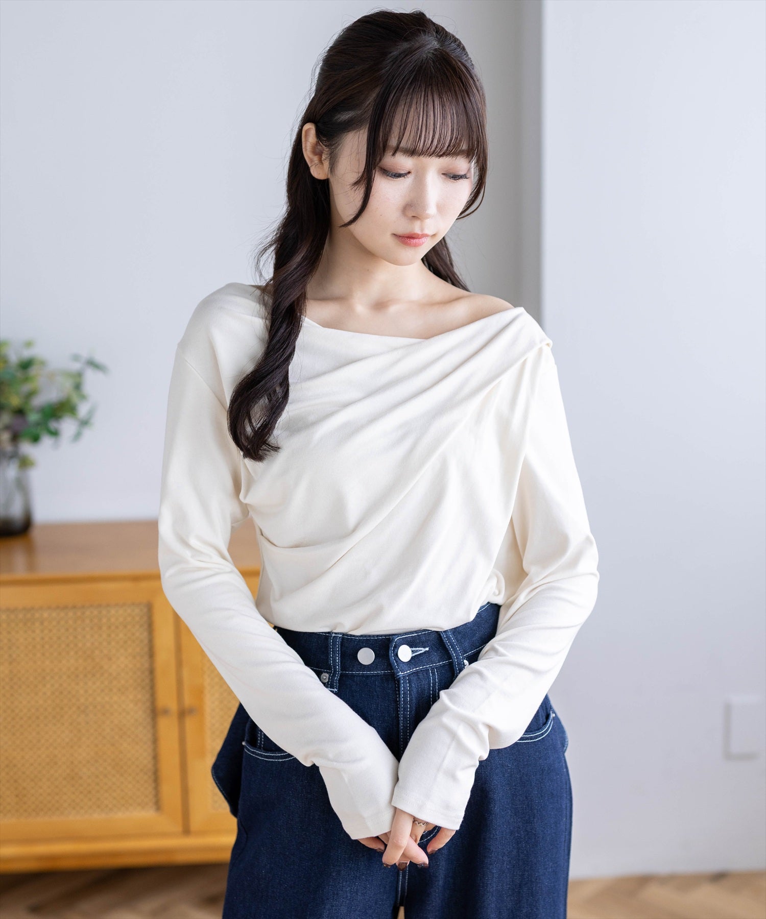 CLEAR BASIC≪新色追加≫ドレープカットソー[CL9681] | レディース