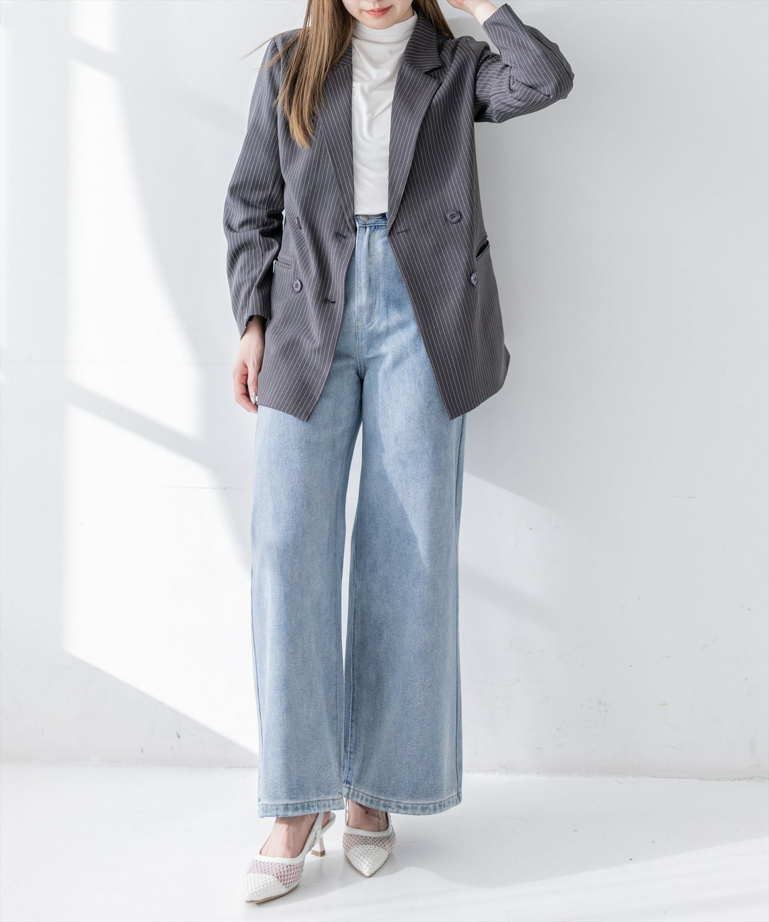 160cm/チャコールグレー着用