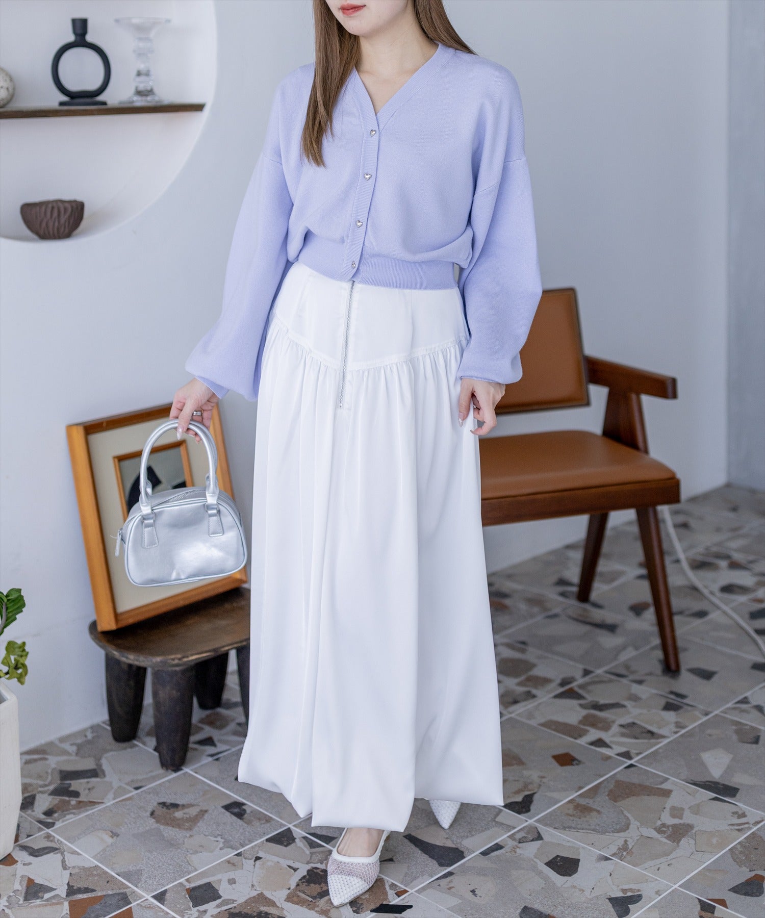 160cm/オフホワイト着用