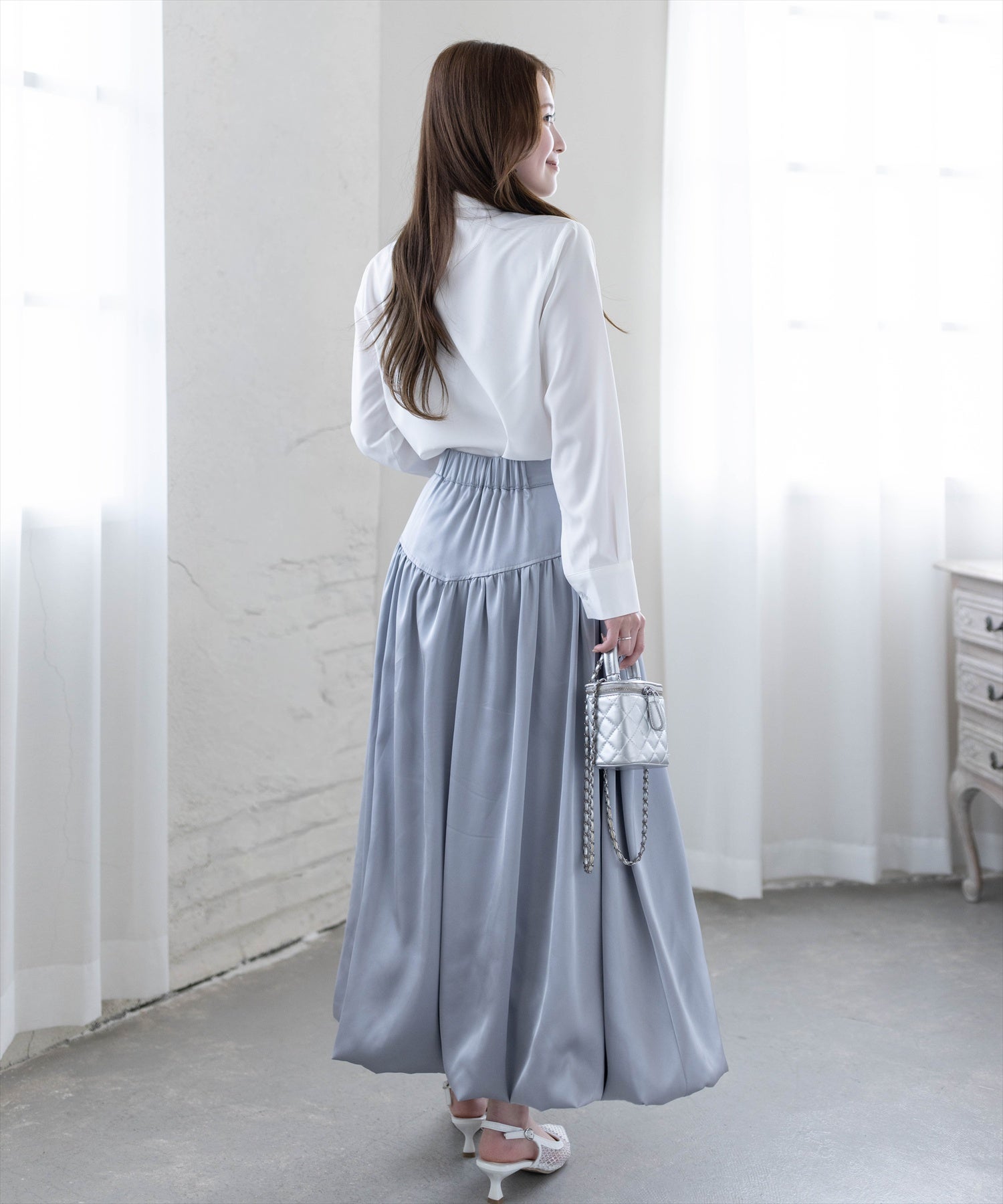 160cm/オフホワイト着用