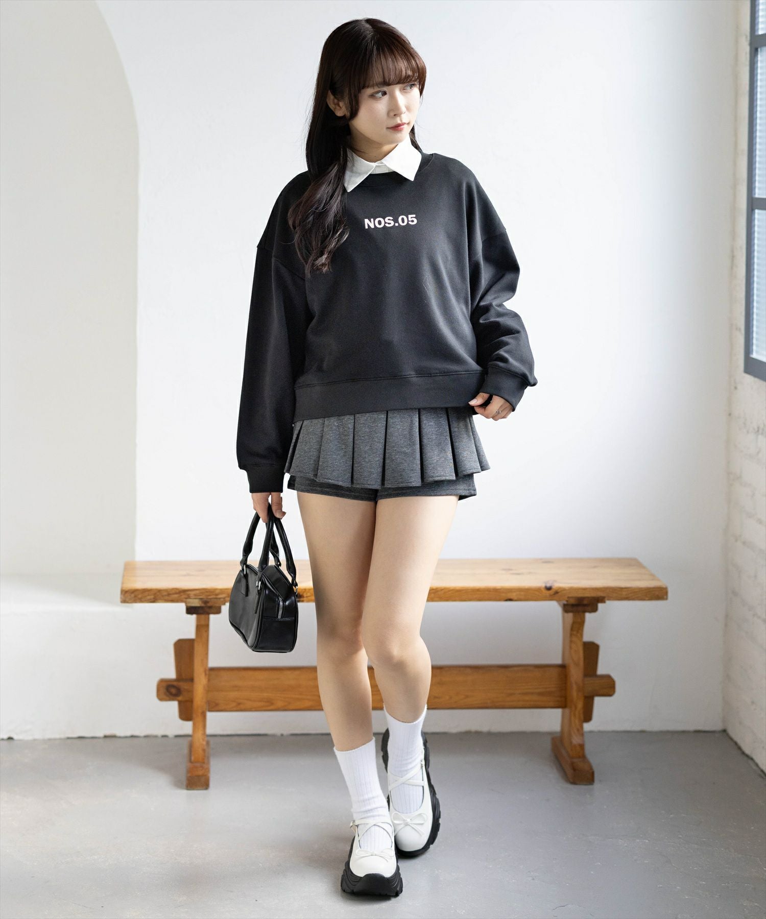 162cm/ブラック着用