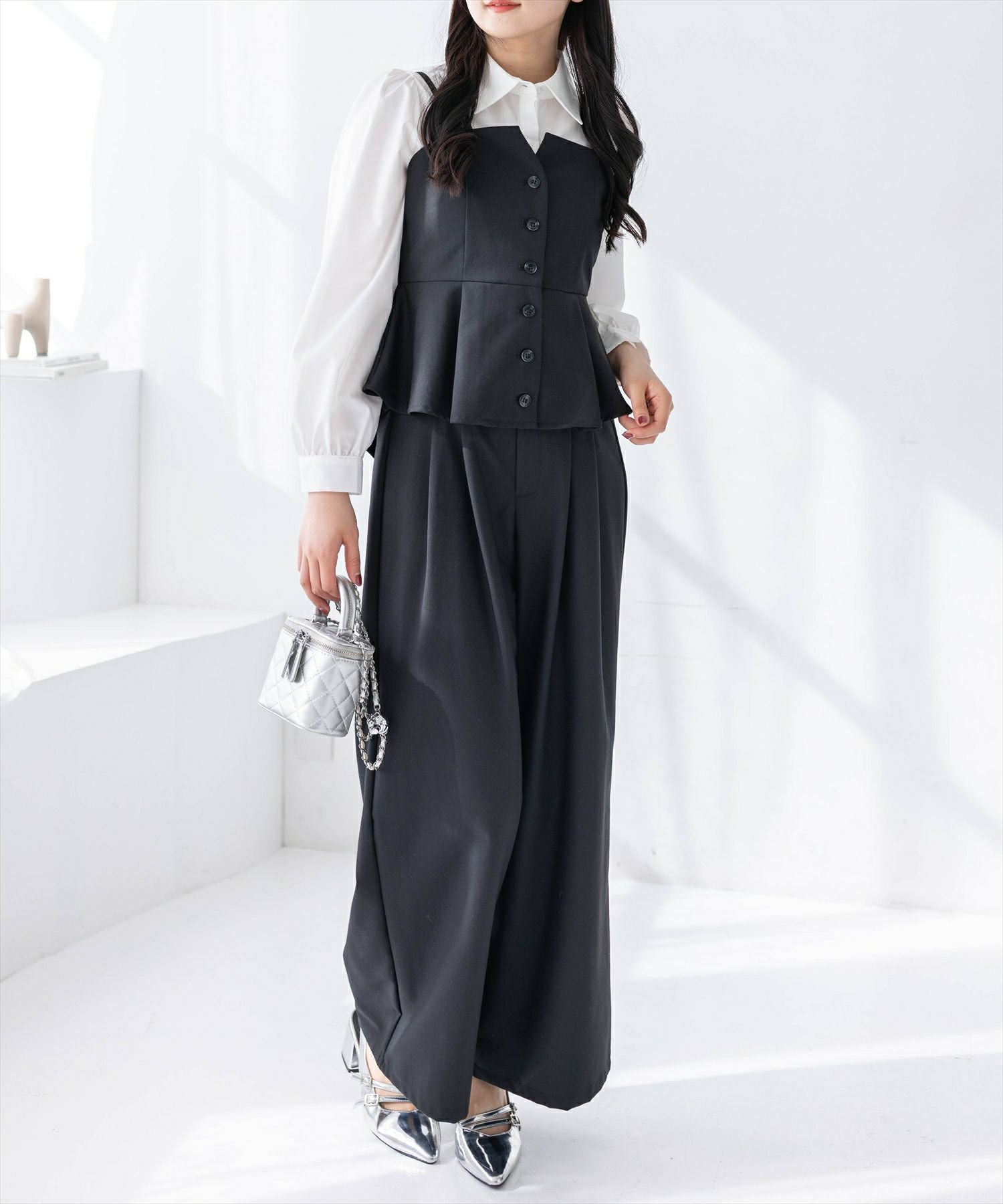 162cm/ブラック着用