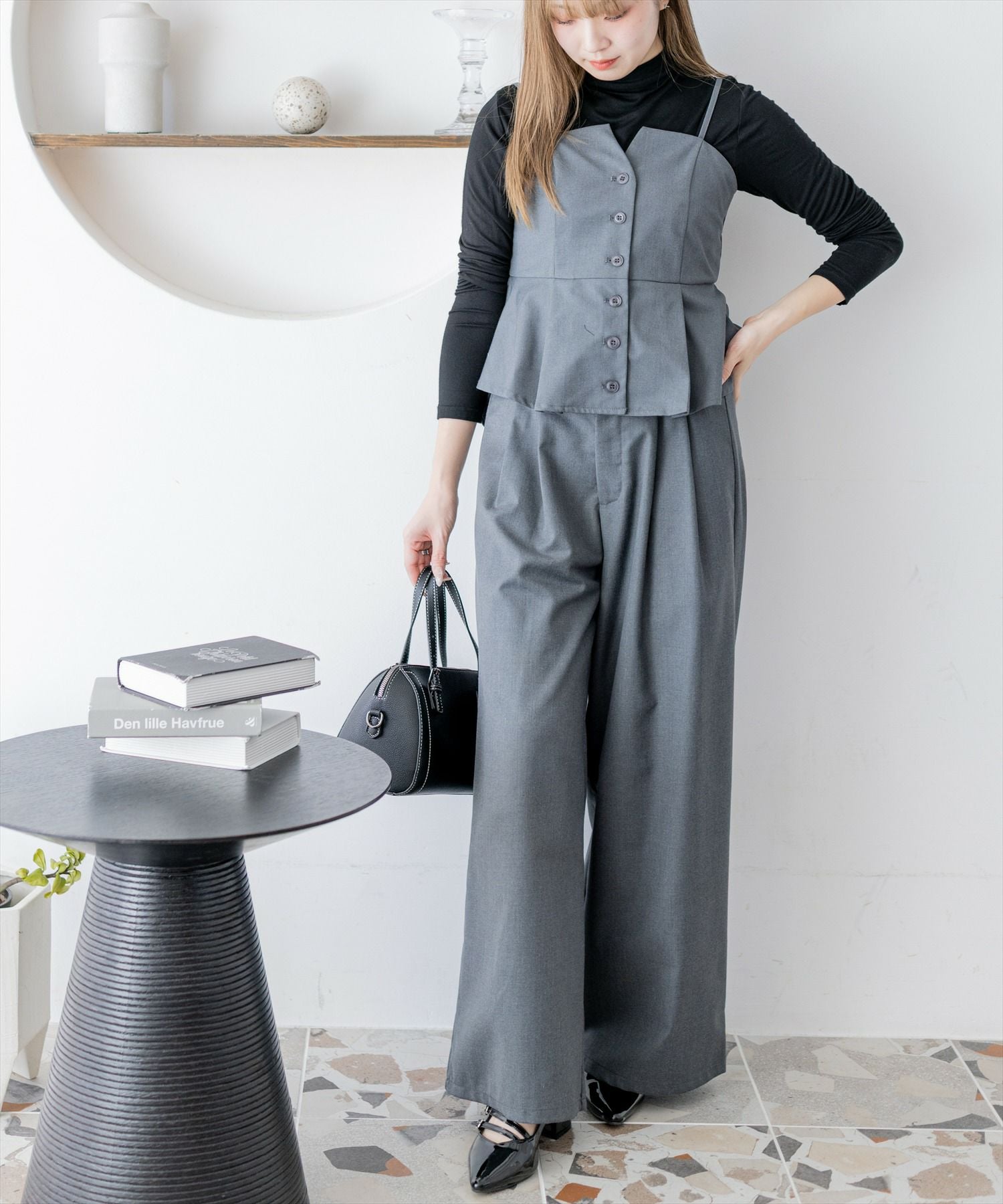 160cm/グレー着用