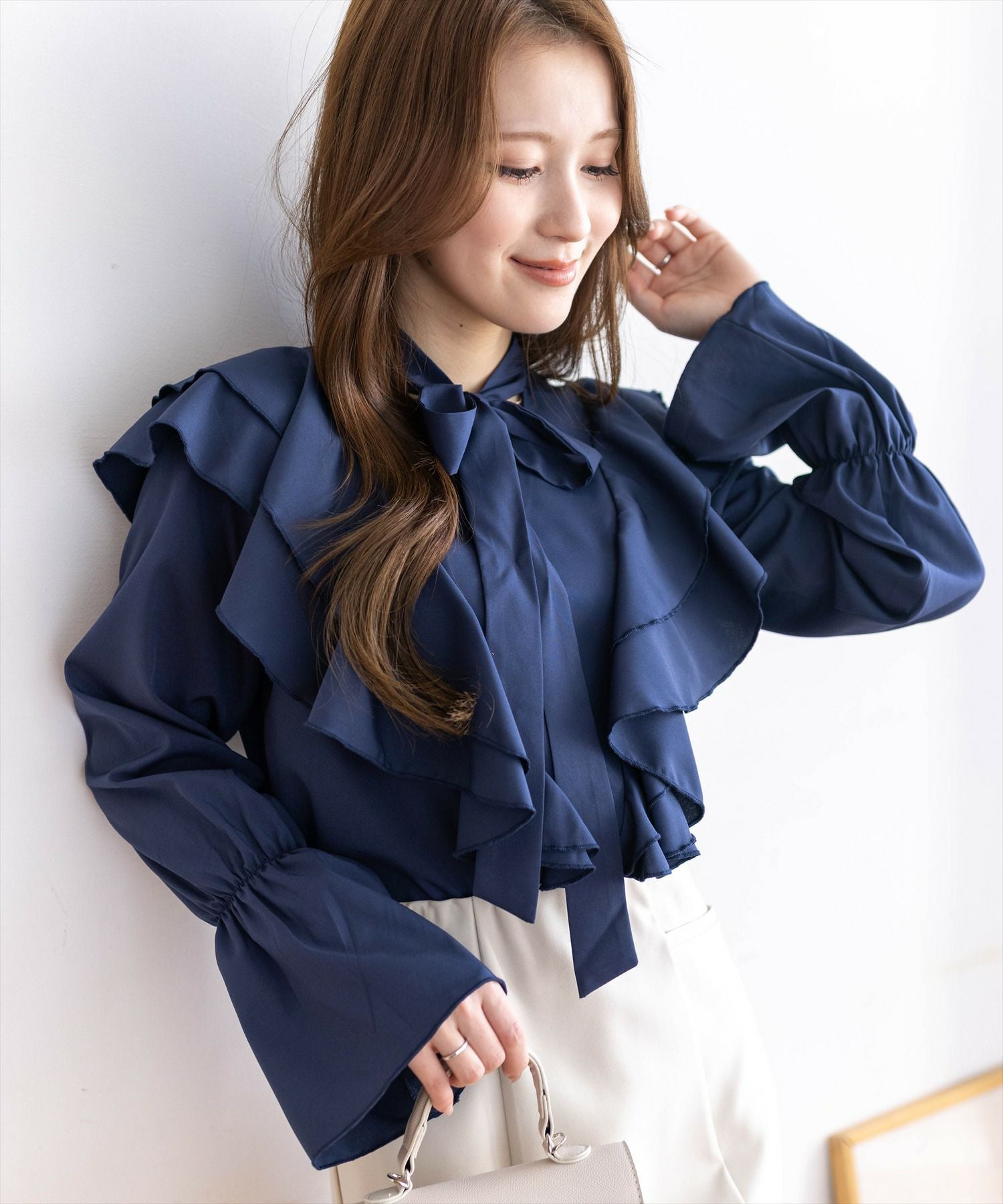 CLEAR BASIC≪新作≫キャンディースリーブボウタイリボンフリル