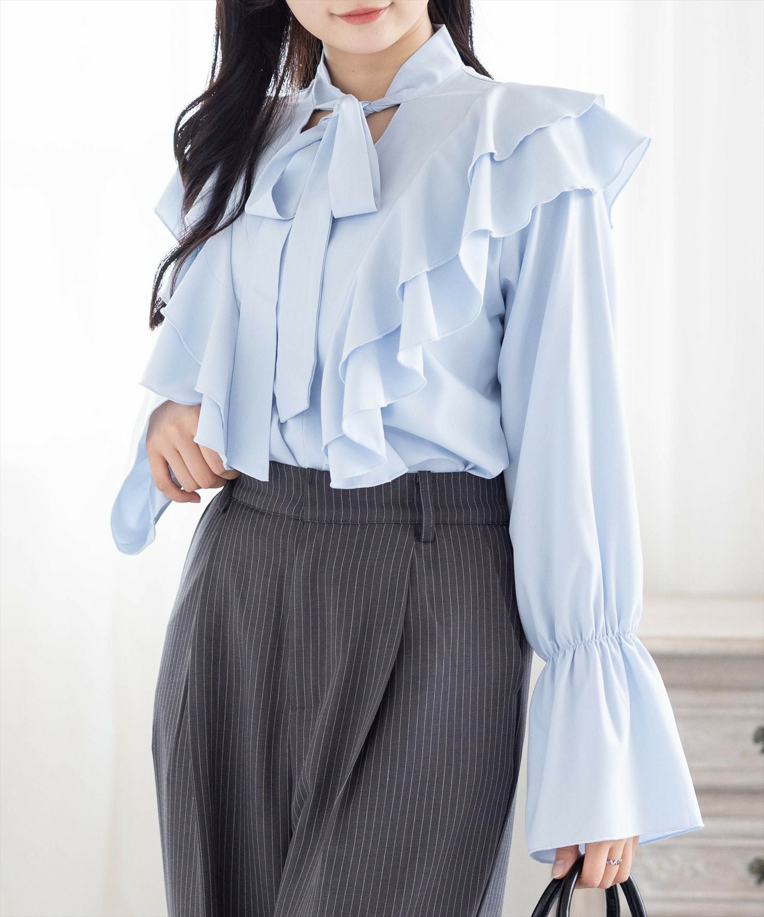 162cm/サックス着用