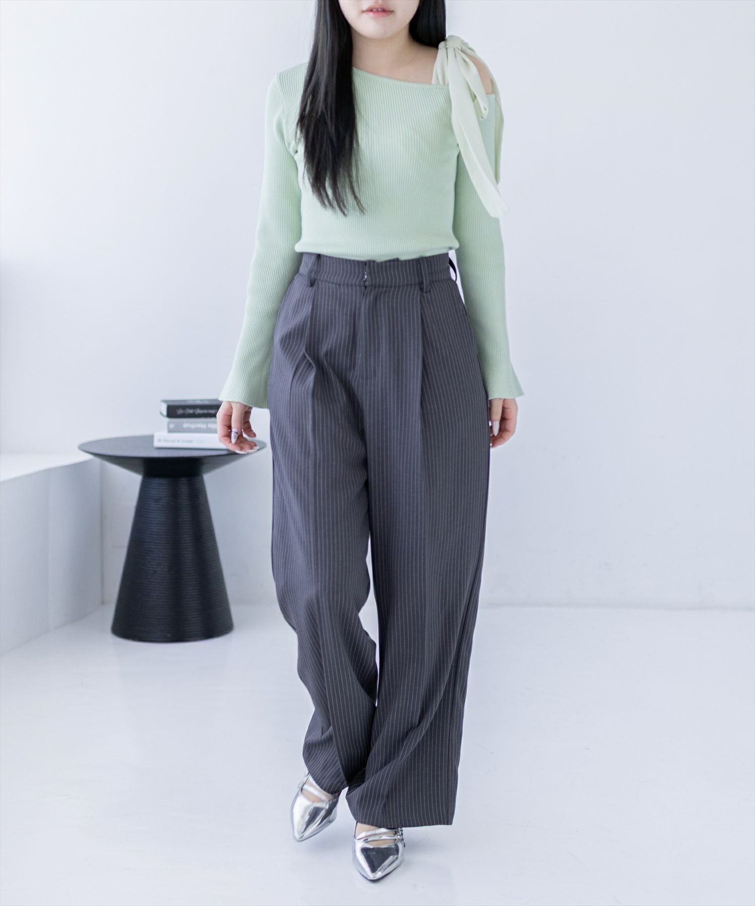 158cm/グリーン着用