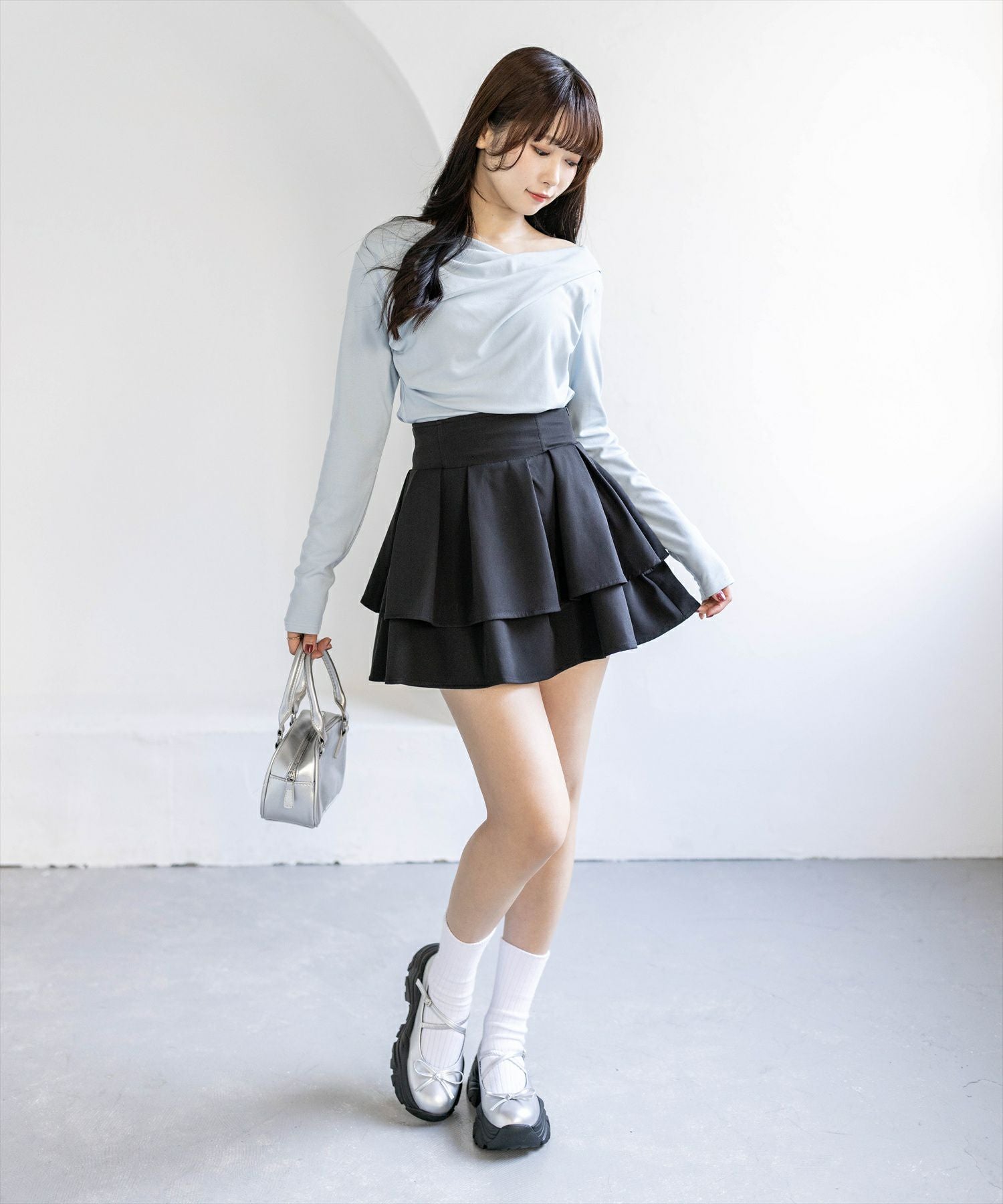 162cm/ブラック着用