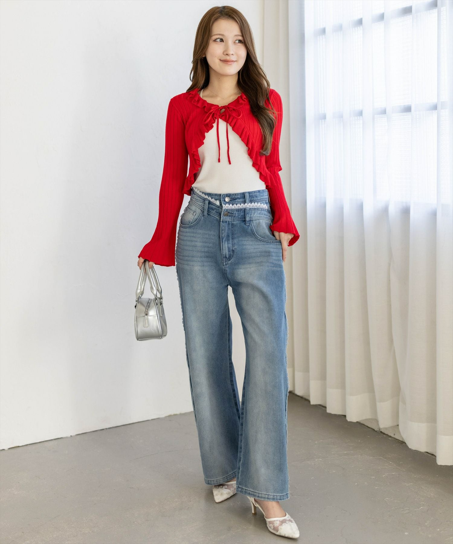 163cm/ブルー S着用