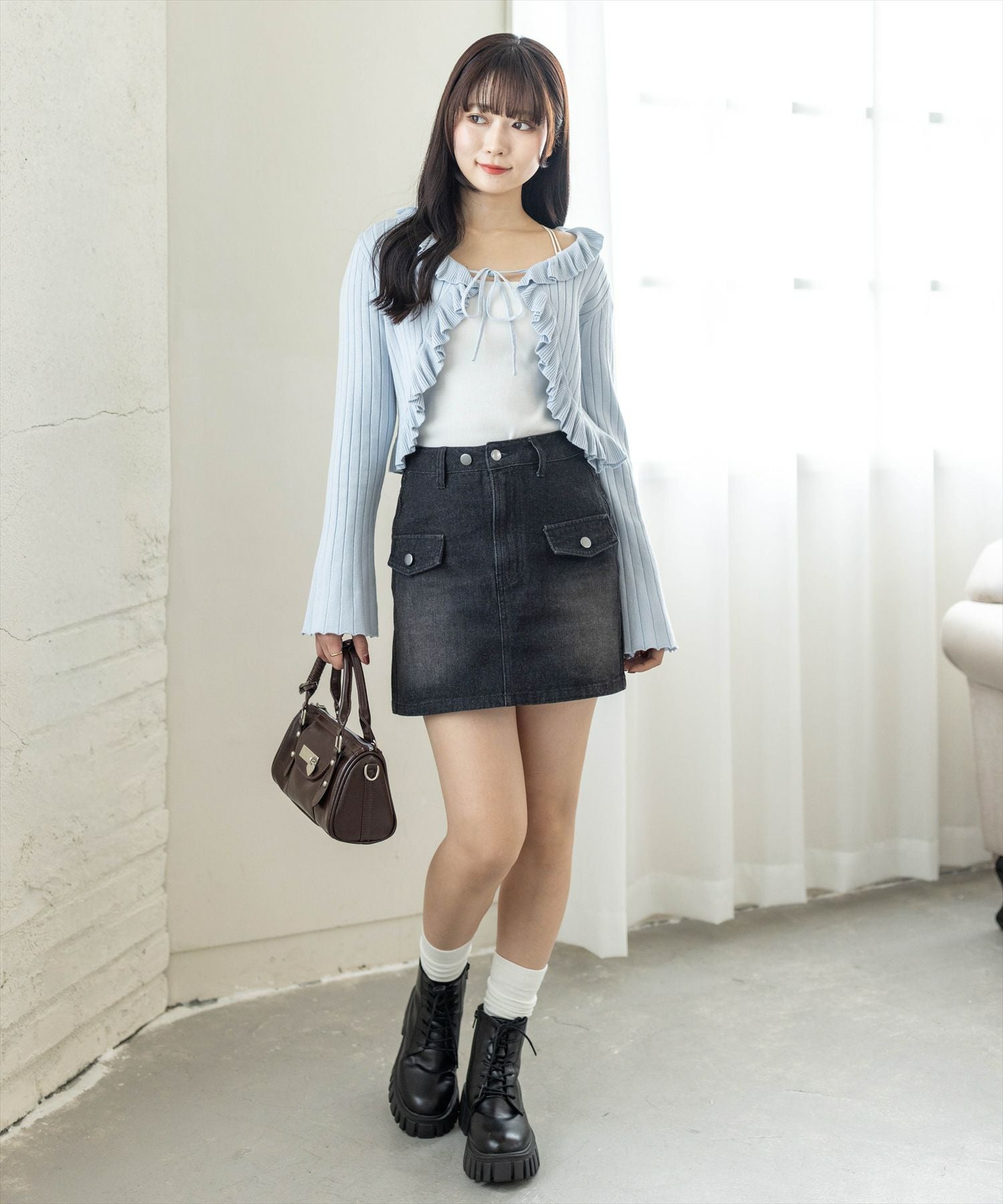 162cm/ブラック S着用