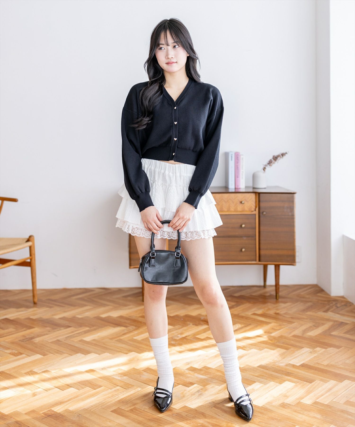 167cm/ブラック着用