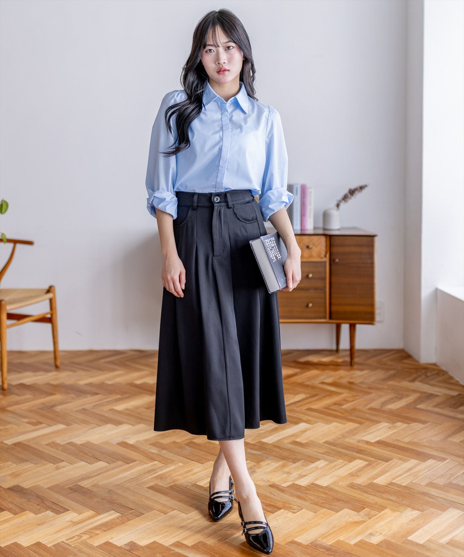 新品 セットアップ PING ピン スカート 長袖モックネック グレー ネイビー 000000009277-24.jpg?size=l&w=