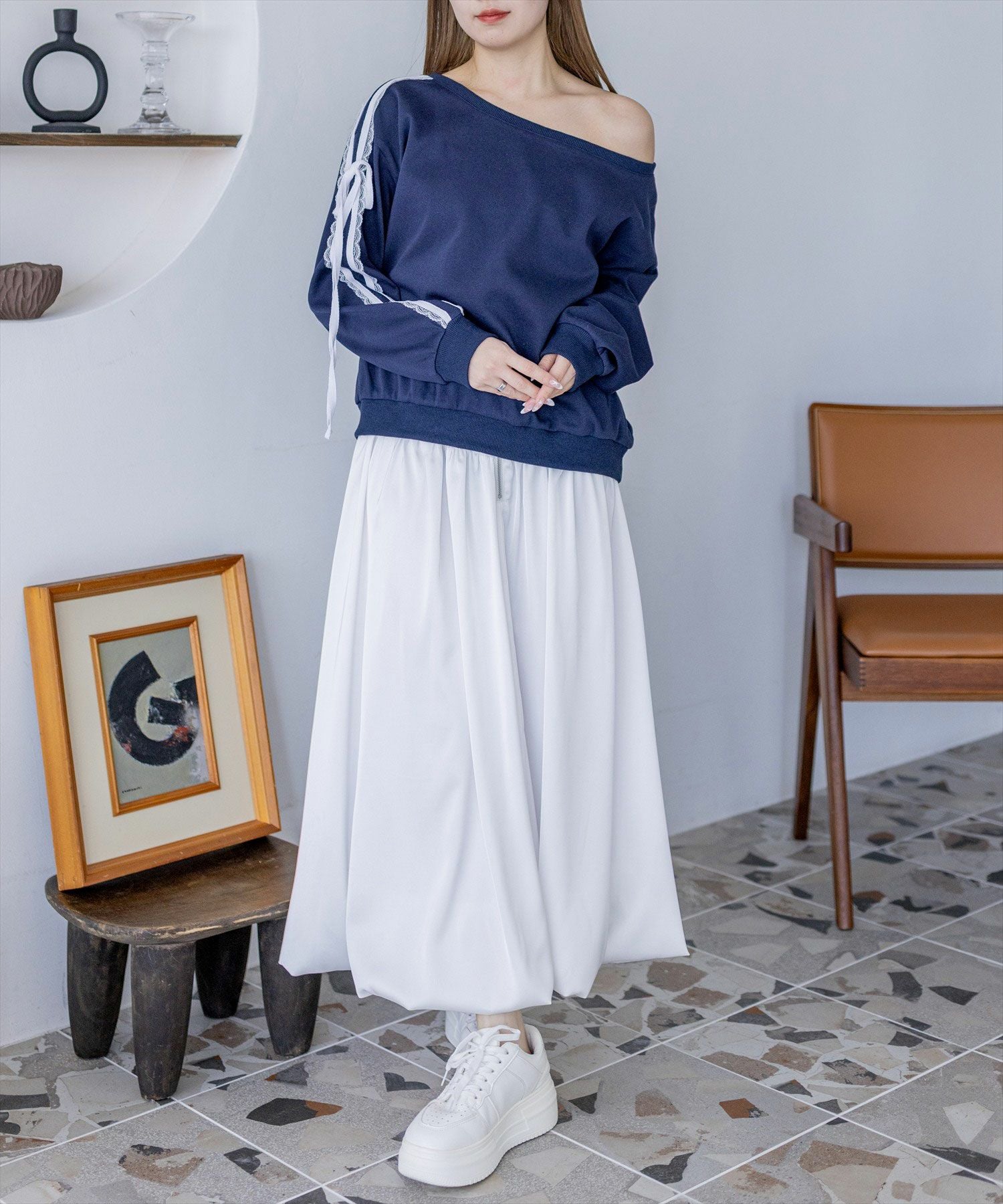 160cm/ネイビー着用