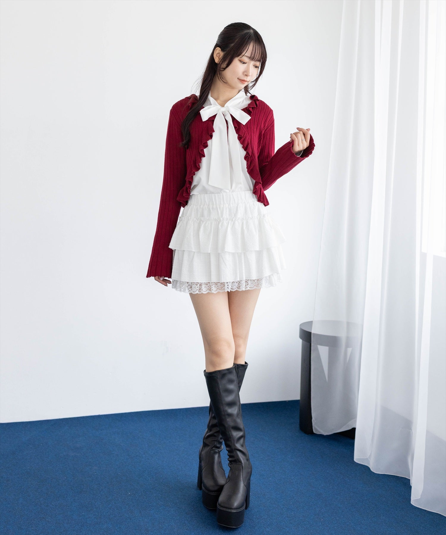 162cm/ボルドー着用