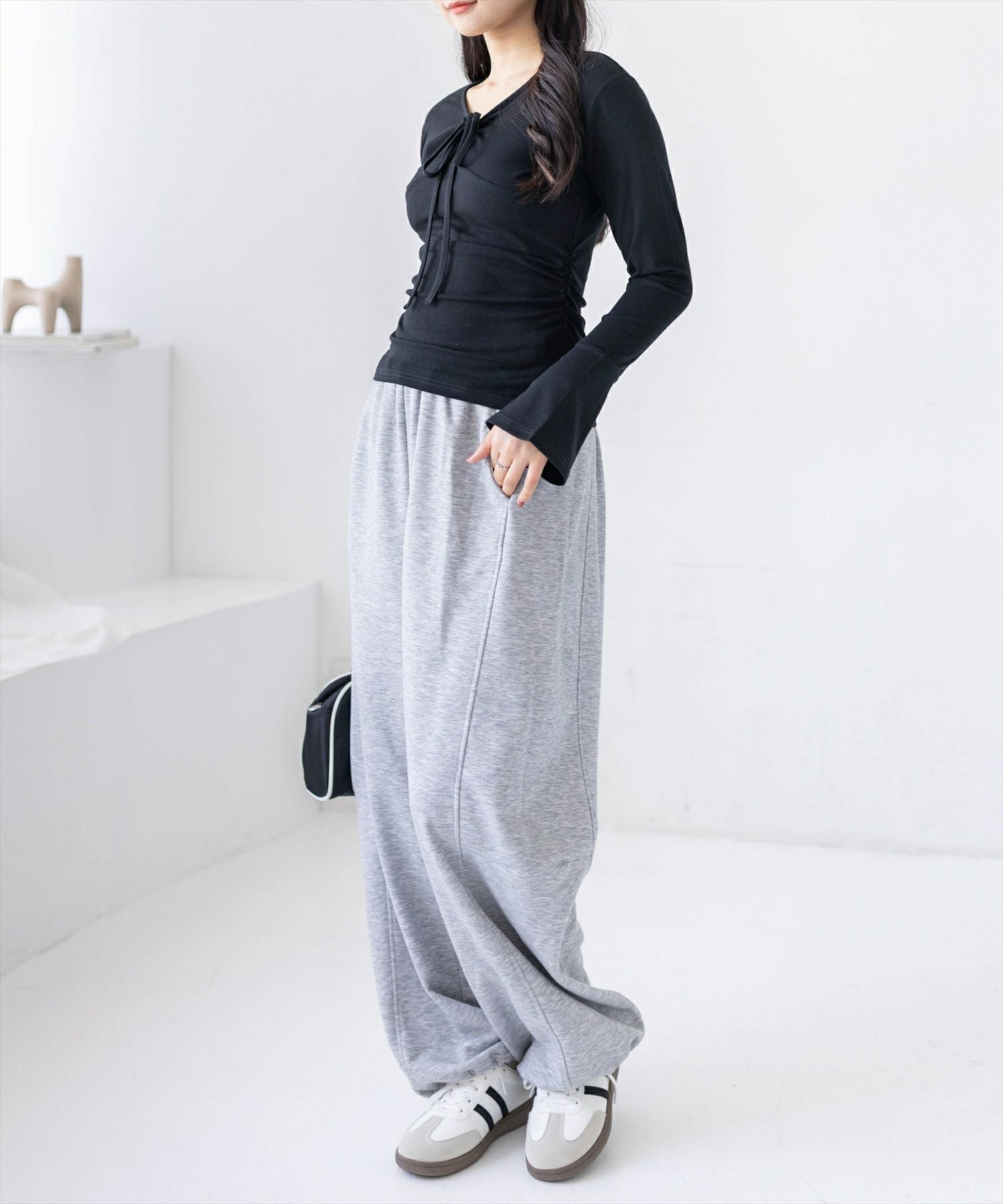 162cm/ブラック着用