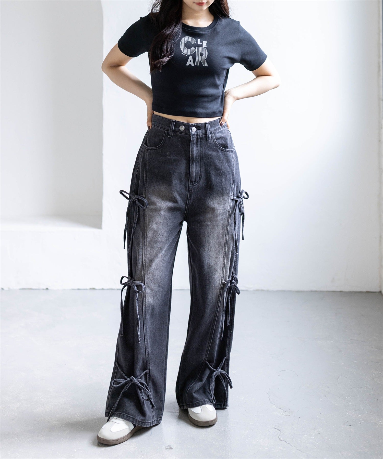 162cm/ブラック S着用