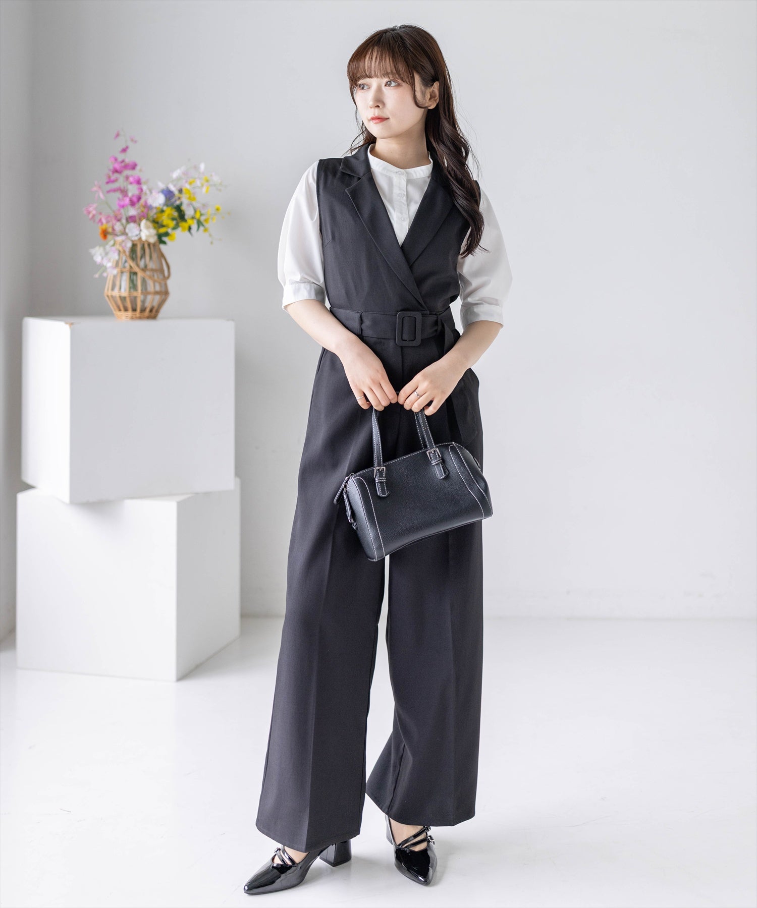162cm/ブラック着用