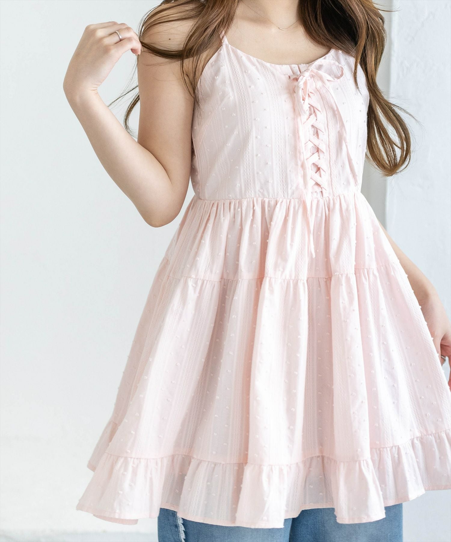 レディース フリル キャミソール ピンク 女性 春服 夏服 おしゃれ かわいい 楽天市場】フリル（カラーピンク）（キャミソール｜トップス