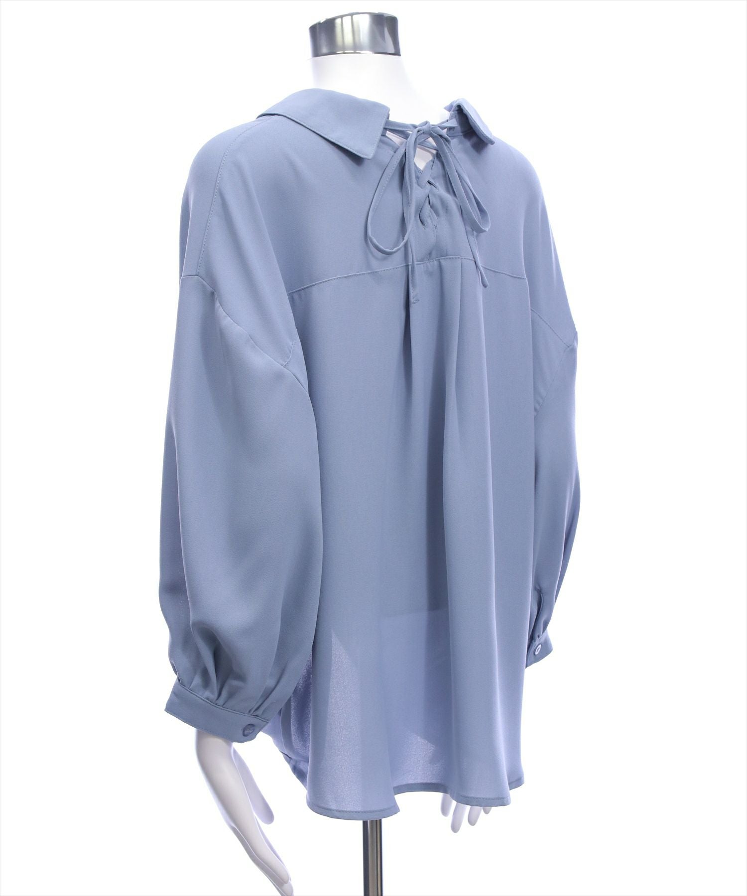 CLEAR BASIC≪再入荷≫バックスピンドル裾タック七分袖ブラウス[CL9562