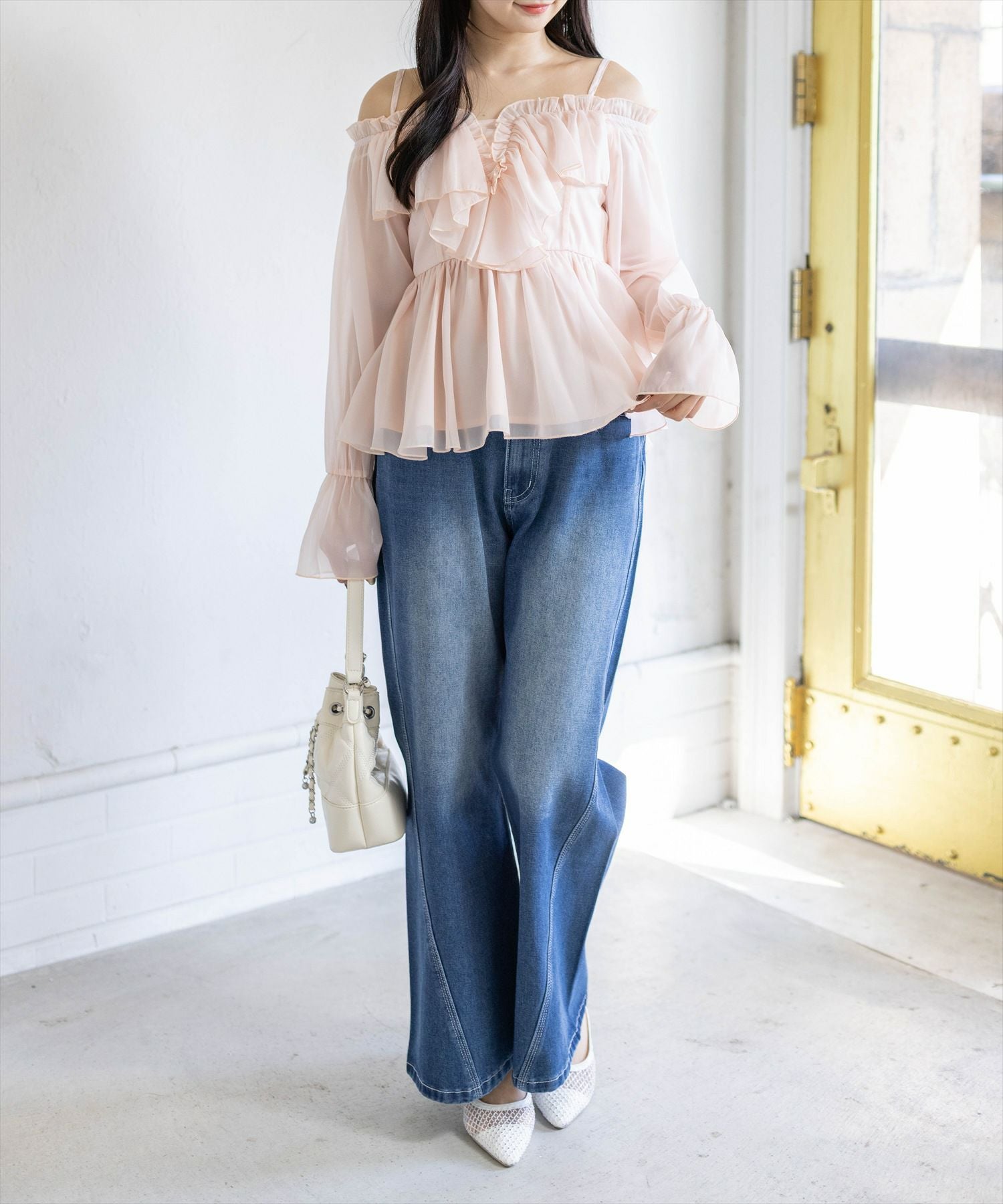 162cm/ピンク着用